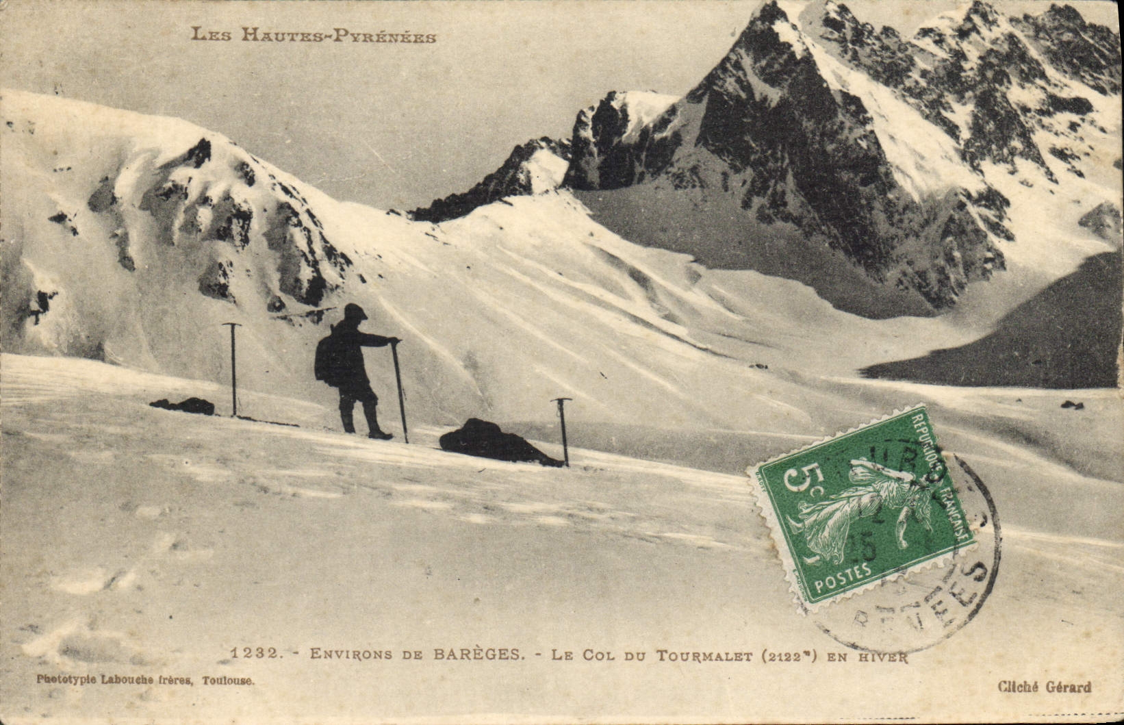 CPA Environs de Bareges Le Col du Tourmalet en Hiver 
