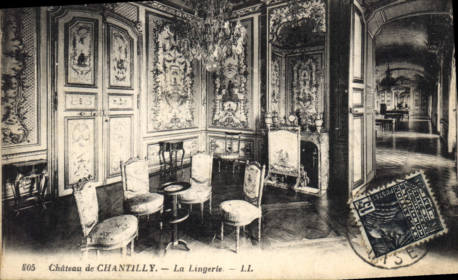 CPA Chateau de Chantilly La Lingerie 