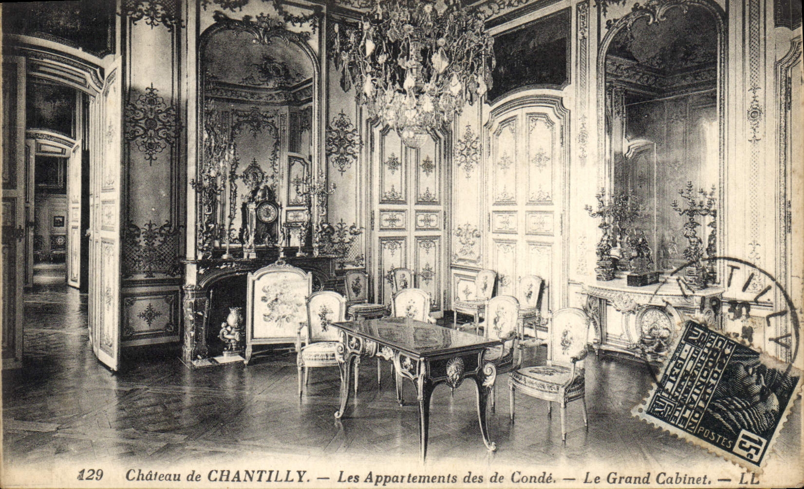 CPA Chateau de Chantilly Les Appartements des de Conde Le Grand Cabinet 