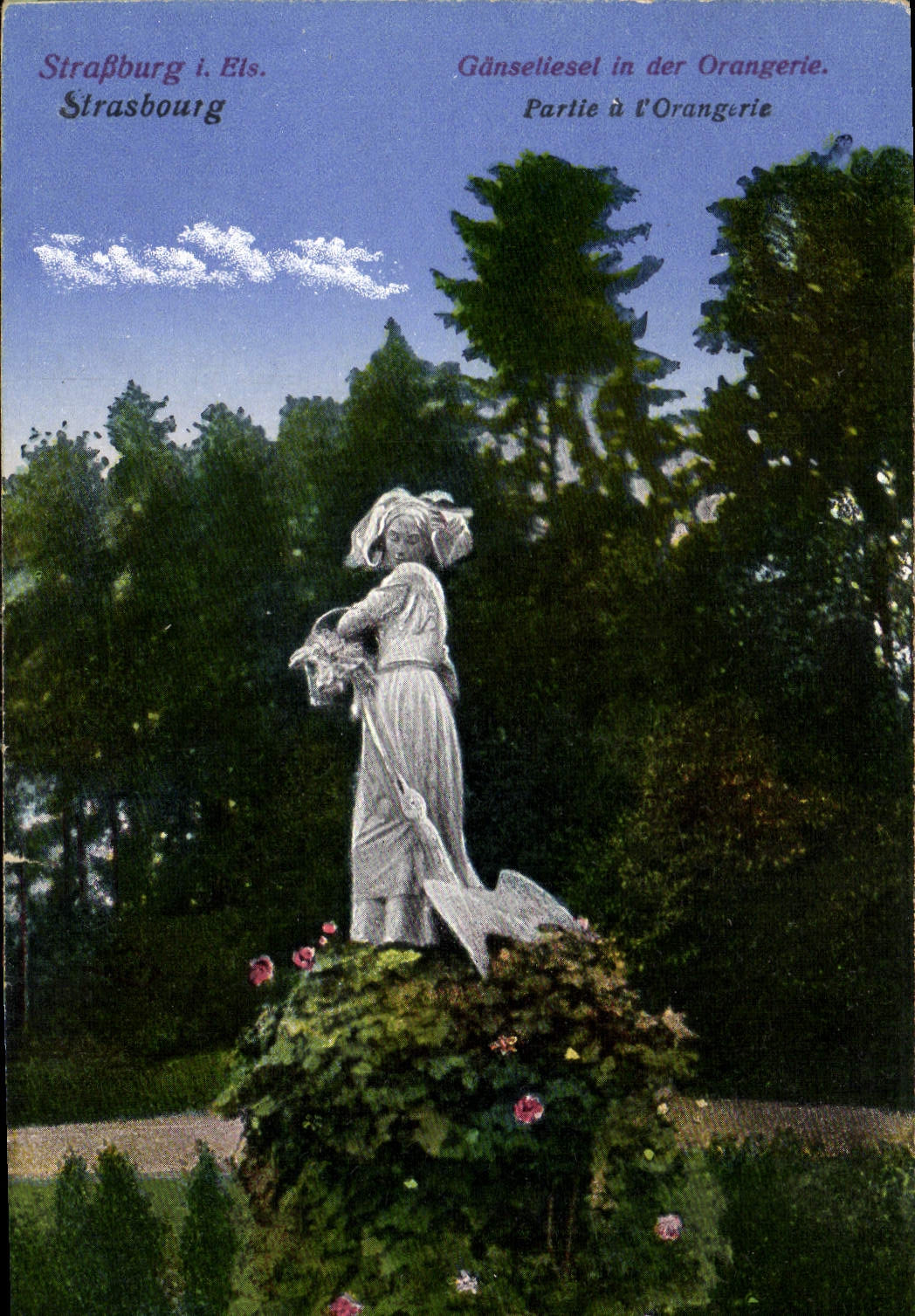 CPA Strasbourg Partie a l'Orangerie 