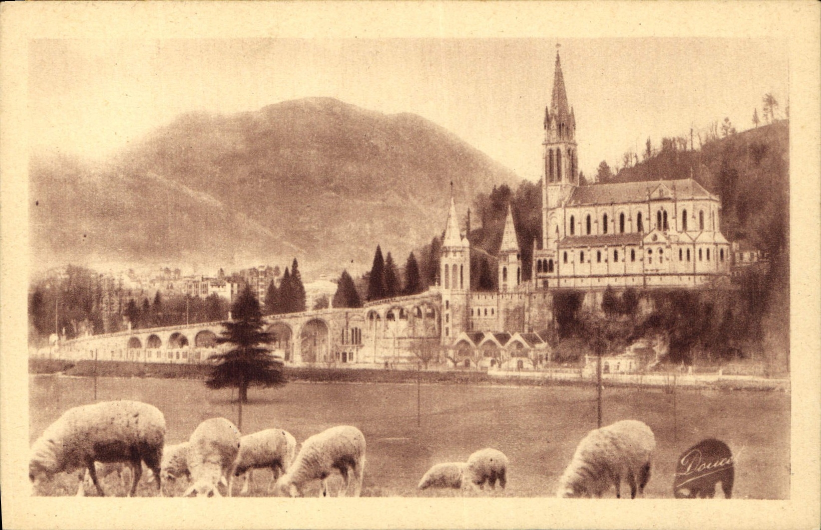 CPA Lourdes La Basilique 