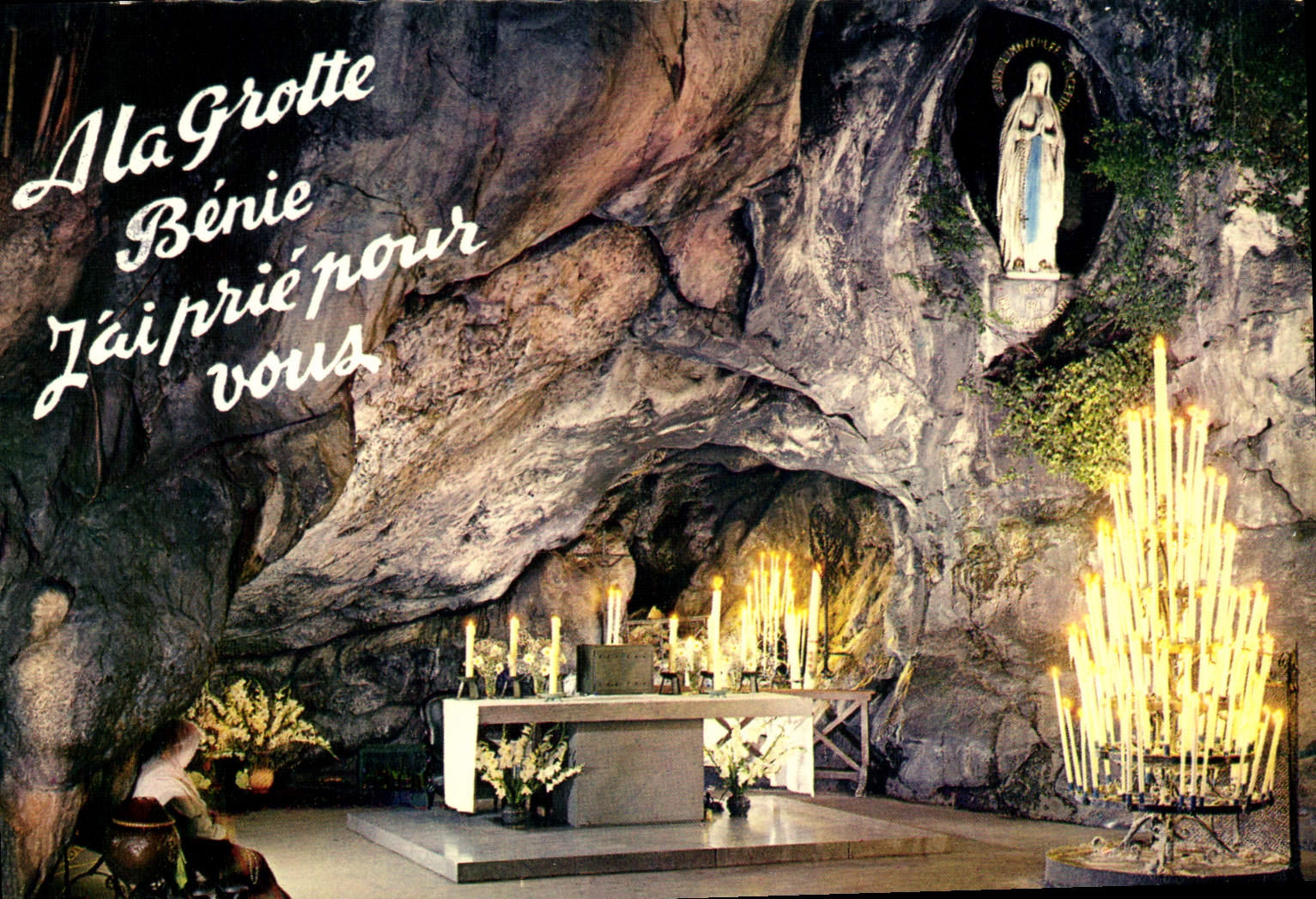 CPA Lourdes La Grotte Miraculeuse 