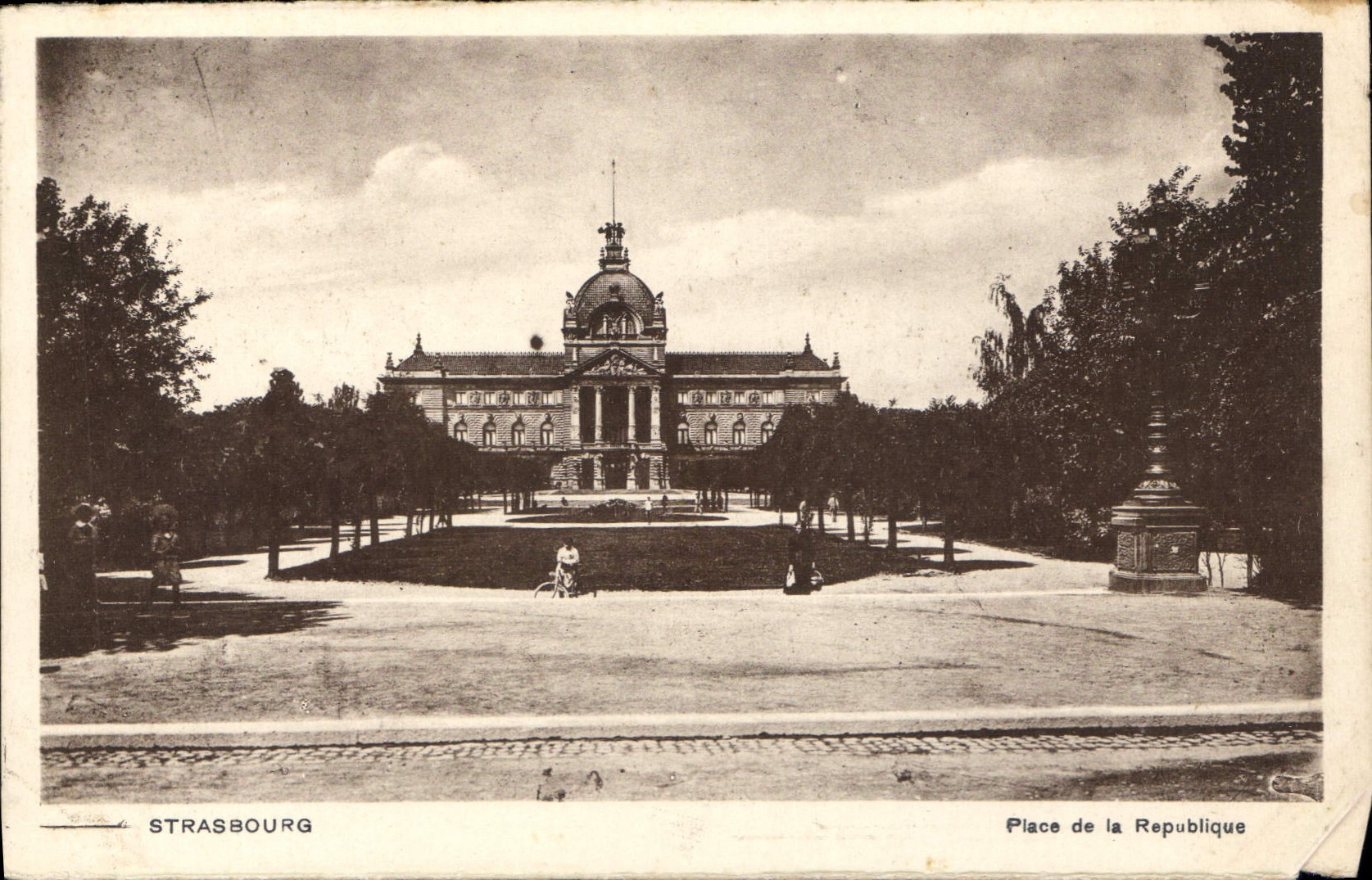 CPA Strasbourg Place de la Republique 