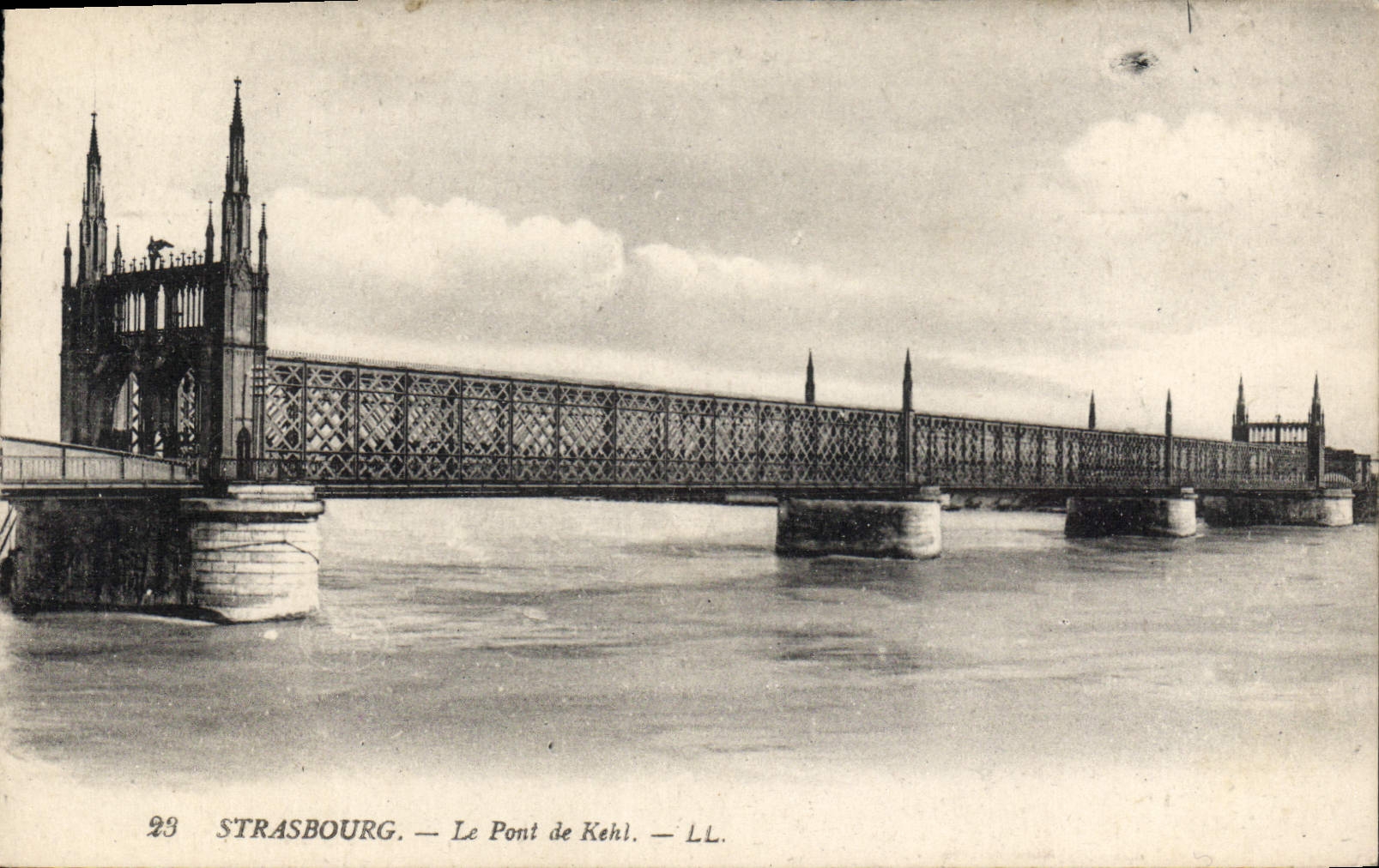 CPA Strasbourg Le Pont de Kehl 