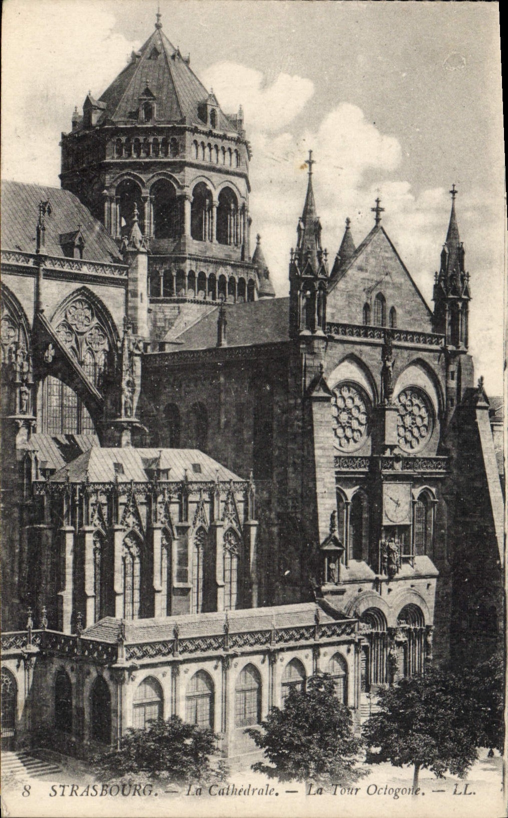 CPA Strasbourg La Cathedrale La Tour Octogone 