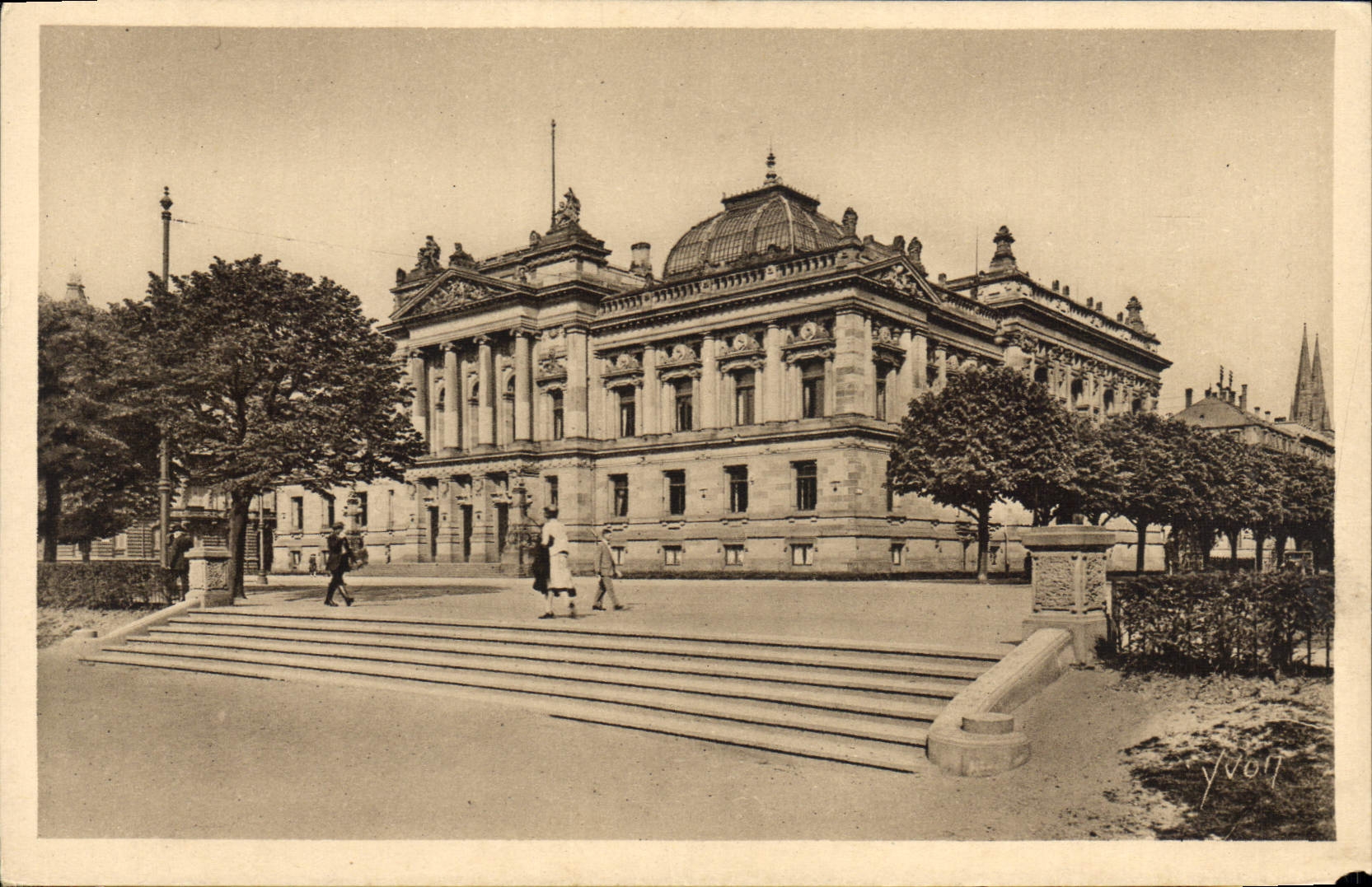 CPA Strasbourg Bas Rhin La Bibliotheque Nationale et Universitaire 