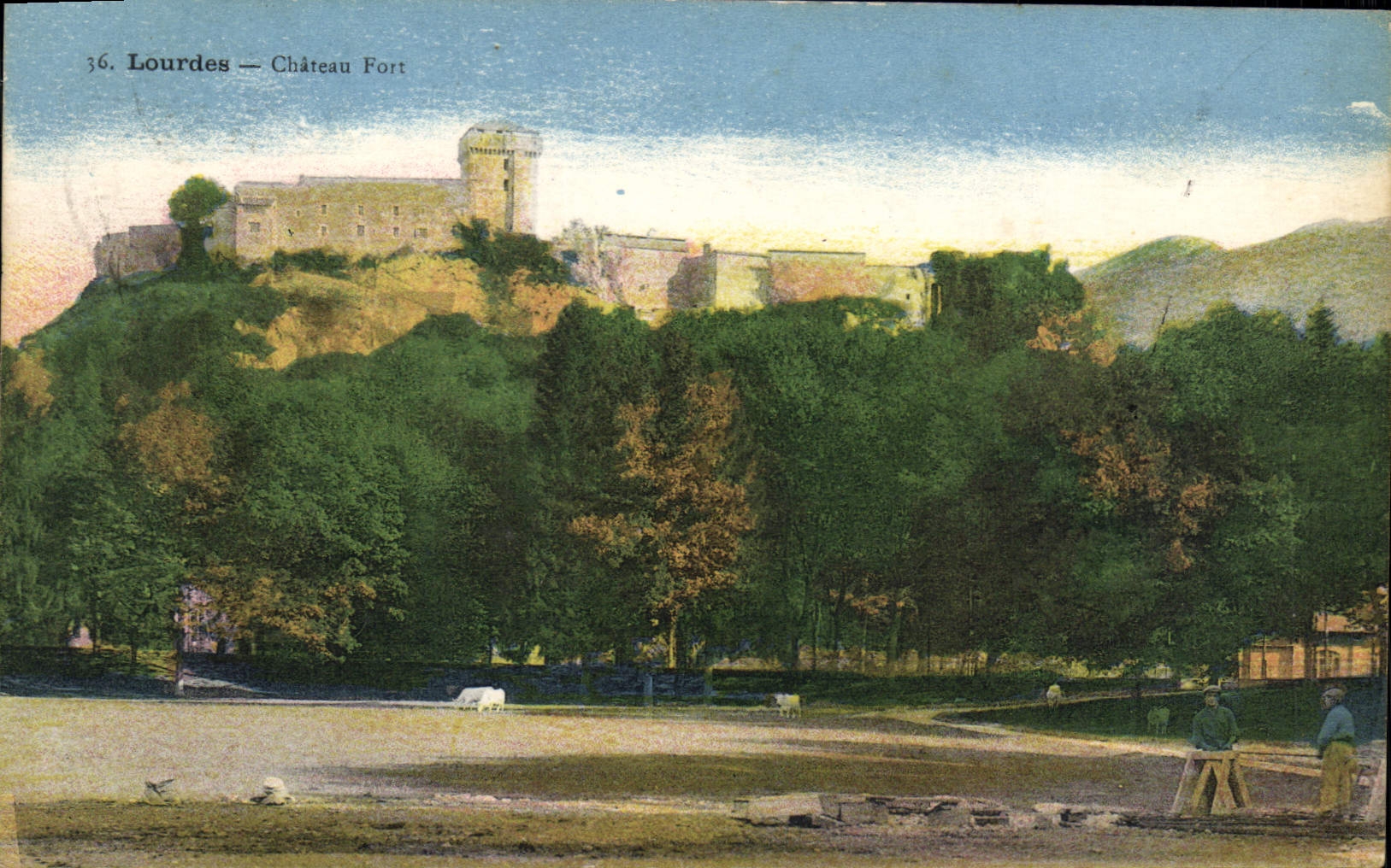 CPA Lourdes Chateau Fort 