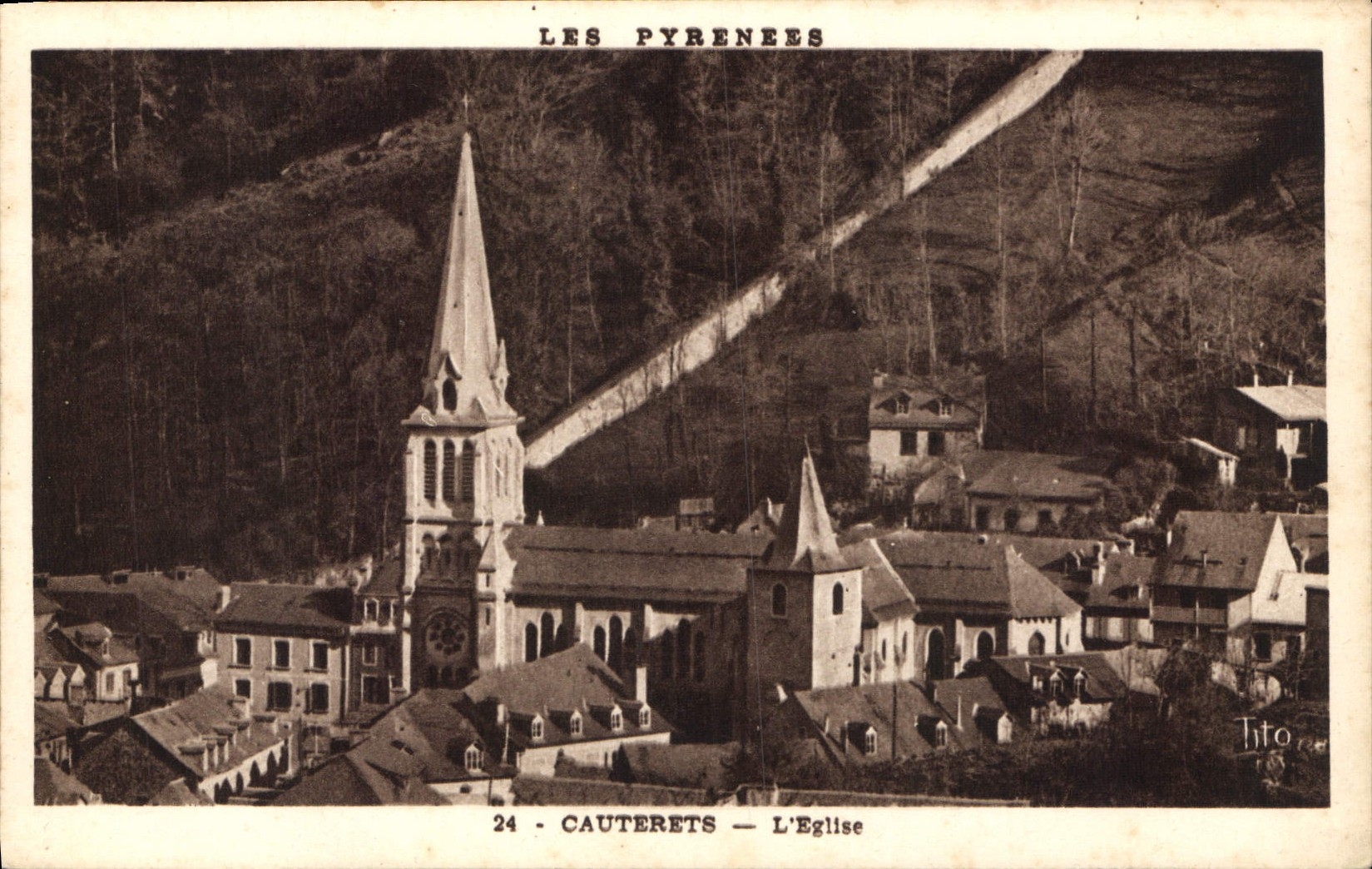 CPA Cauterets L'Eglise 