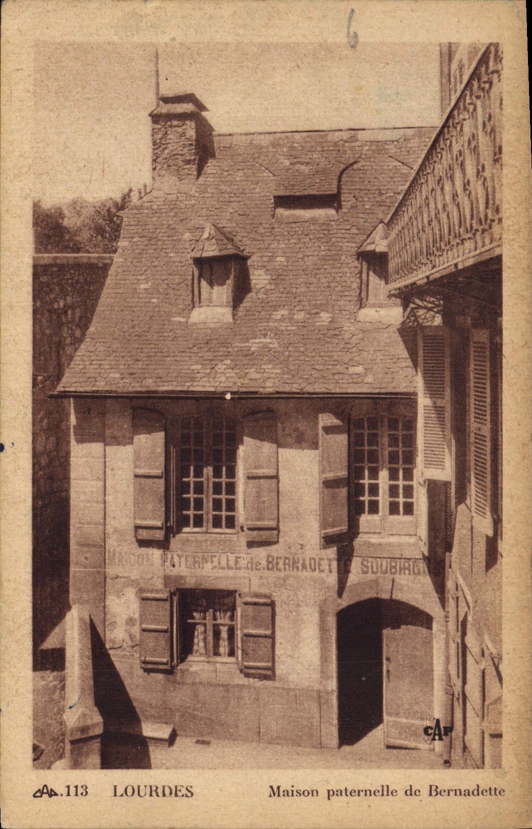 CPA Lourdes Maison Paternelle de Bernadette 