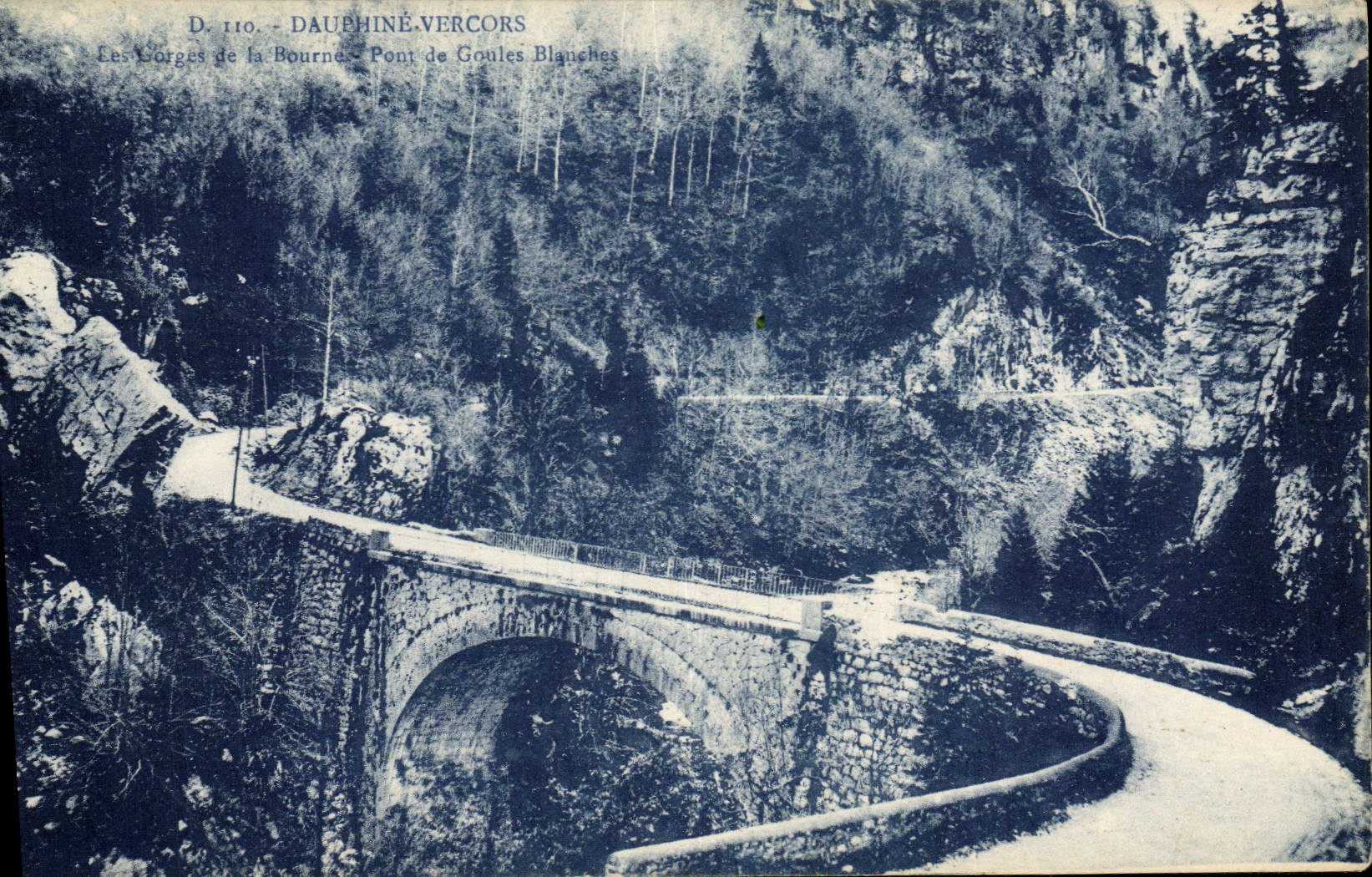 CPA Dauphine Vercors Les Gorges de la Bourne Pont de Goules Blanc 