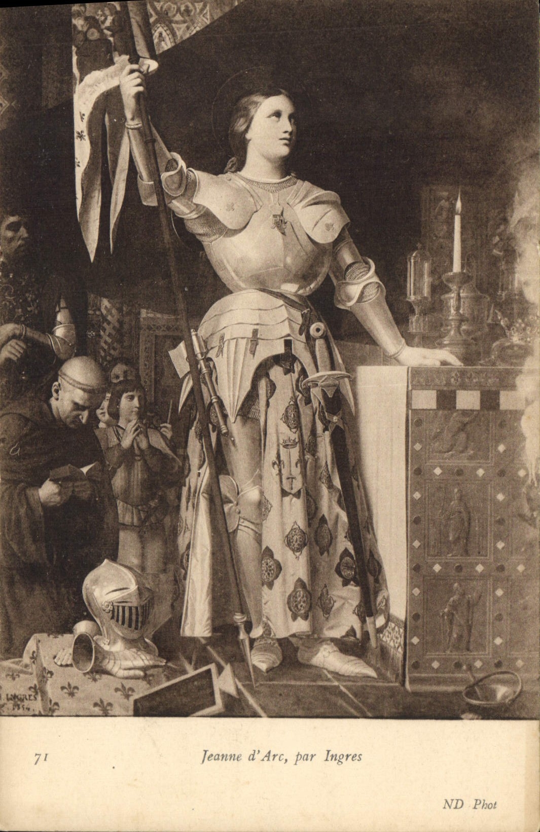 CPA Jeanne d'Arc par Ingres 