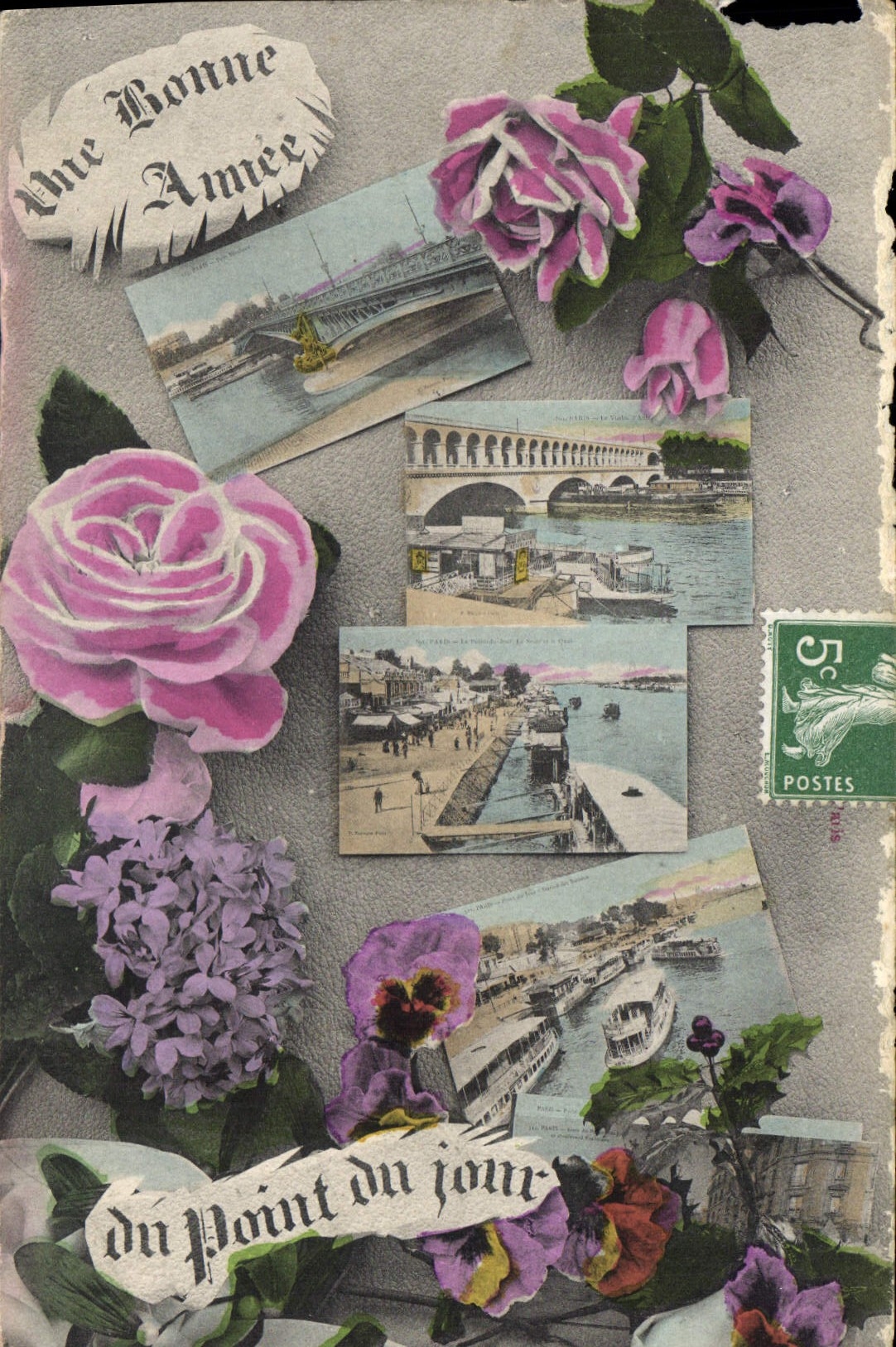 CPA Une Bonne Annee du Point du Jour 