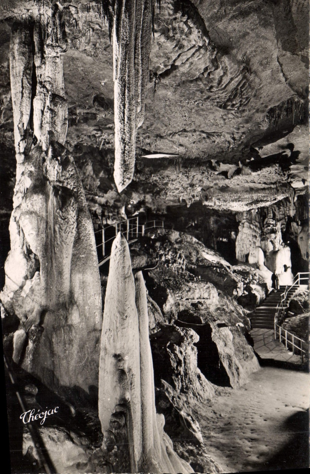CPA Grottes de Betharram Colonne en Formation 