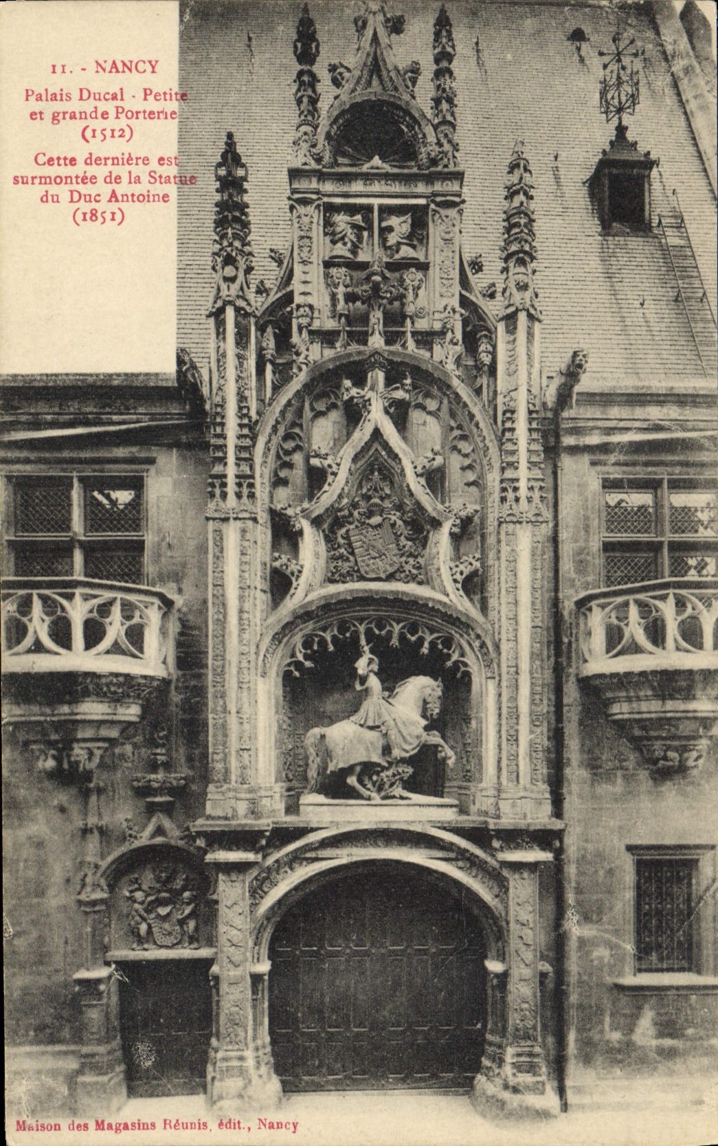 CPA Nancy Palais Ducal Petite et grande Porterie 