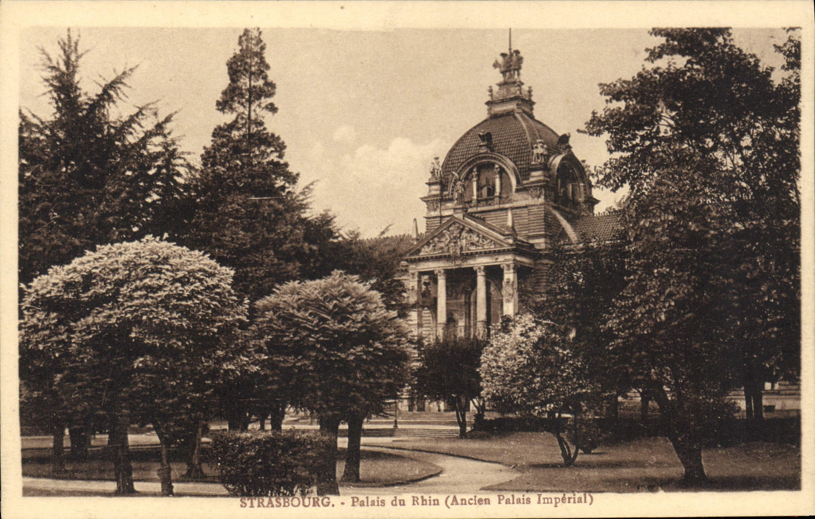 CPA Strasbourg Palais du Rhin Ancien Palais Imperial 