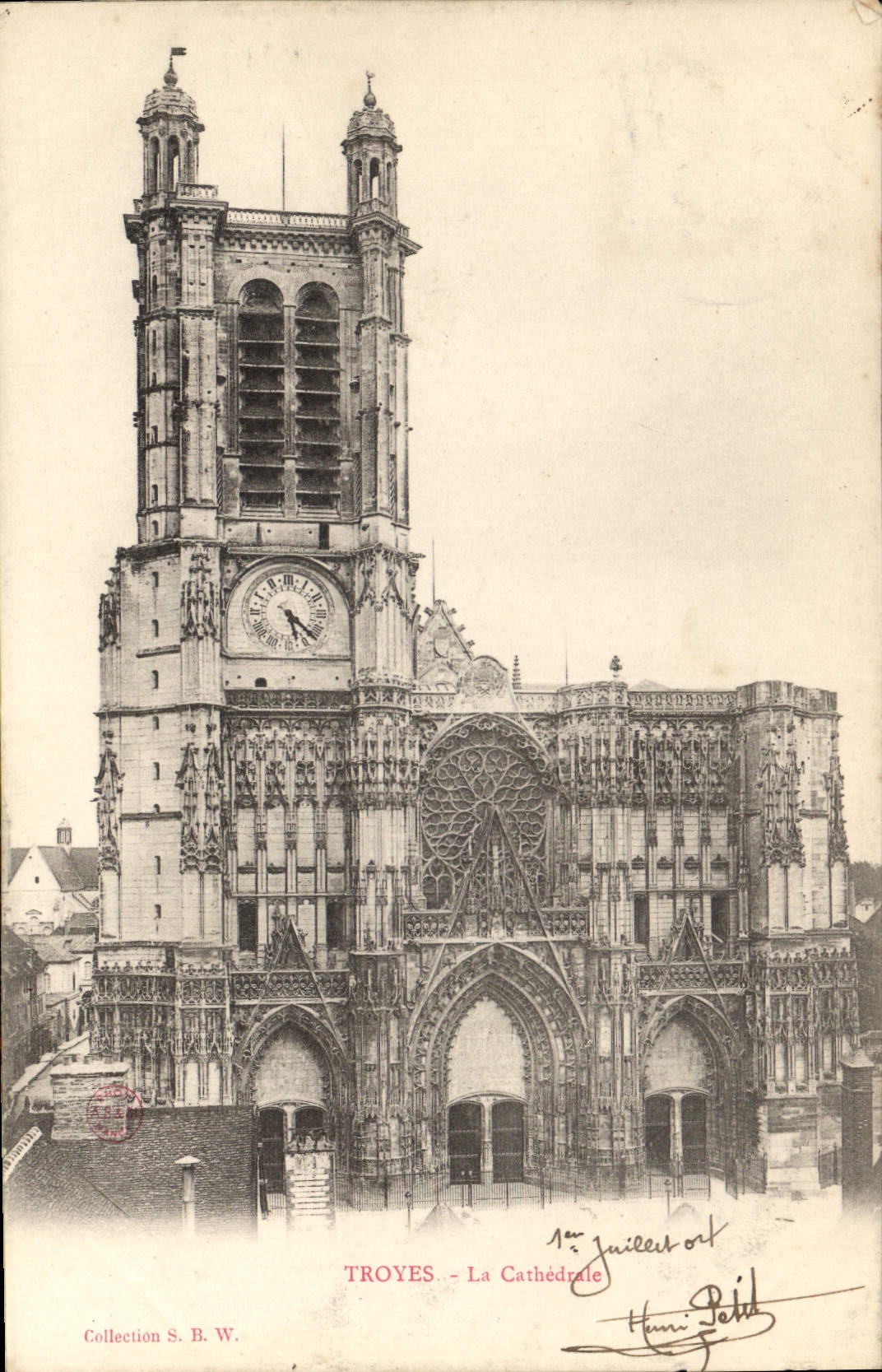 CPA Troyes La Cathedrale 