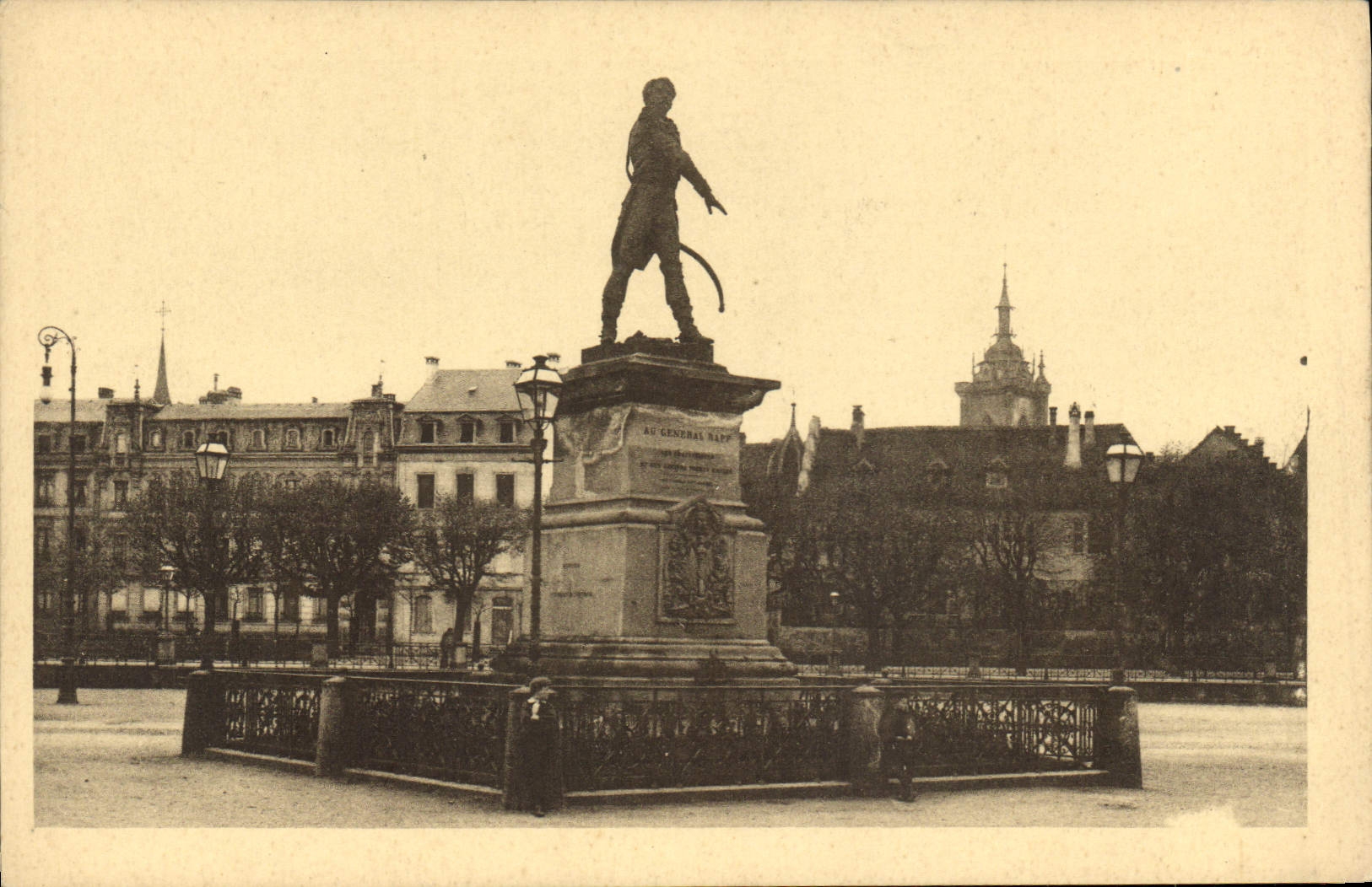 CPA Colmar Statue du General Rapp 