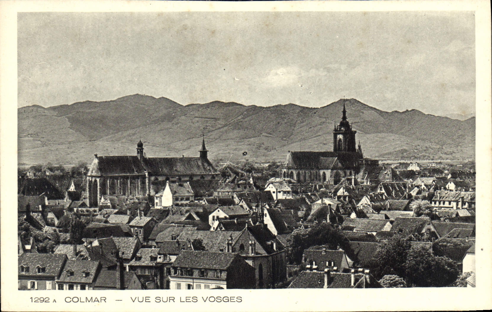 CPA Colmar Vue sur les Vosges 