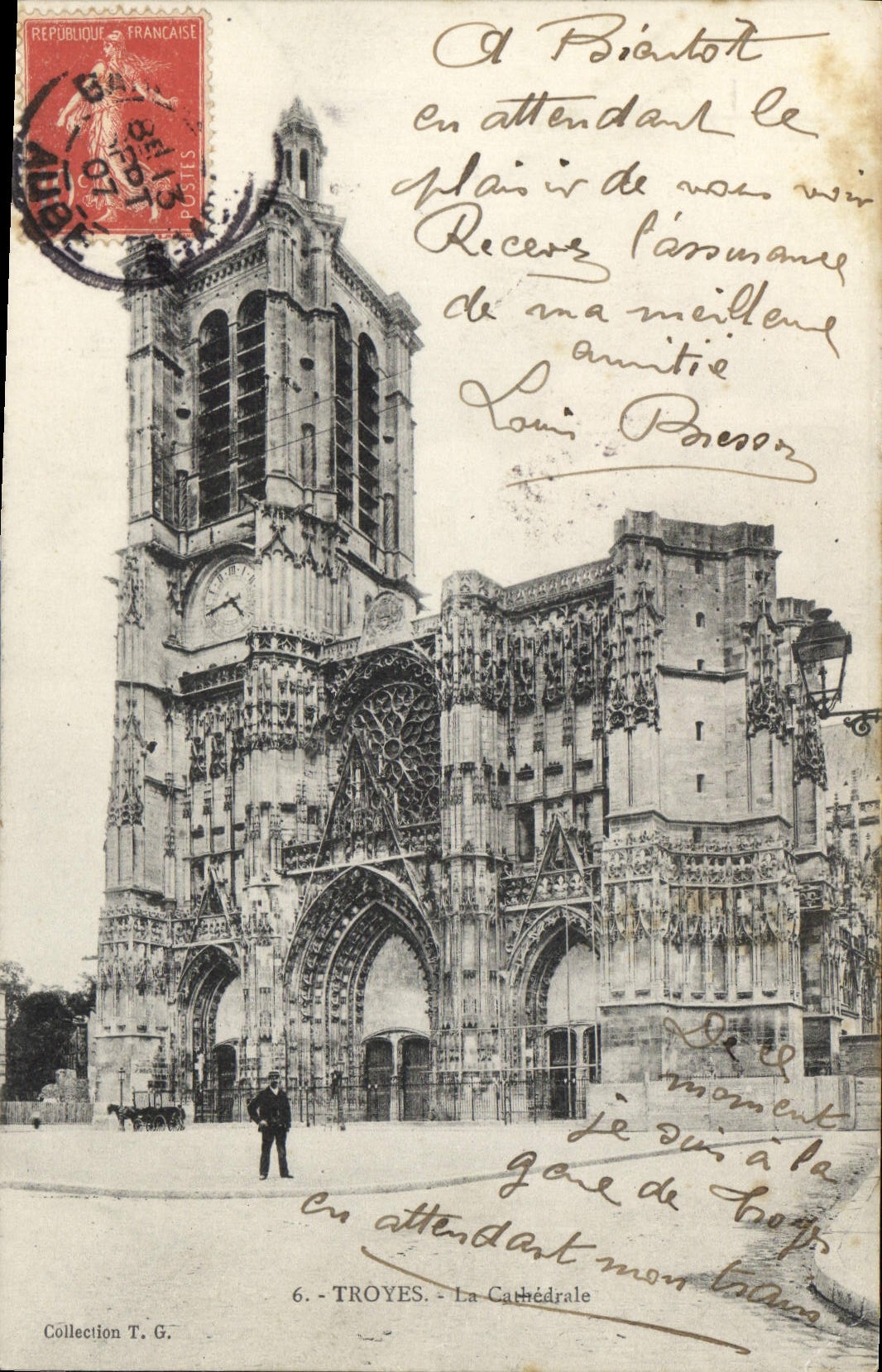 CPA Troyes La Cathedrale 