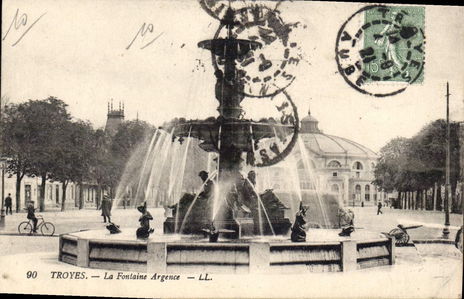 CPA Troyes La Fontaine Argence 