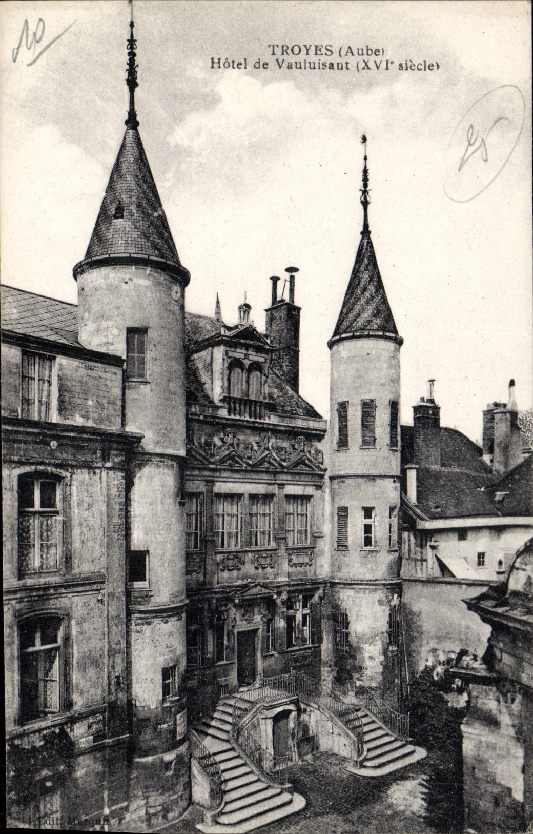 CPA Troyes Aube Hotel de Vauluisant 