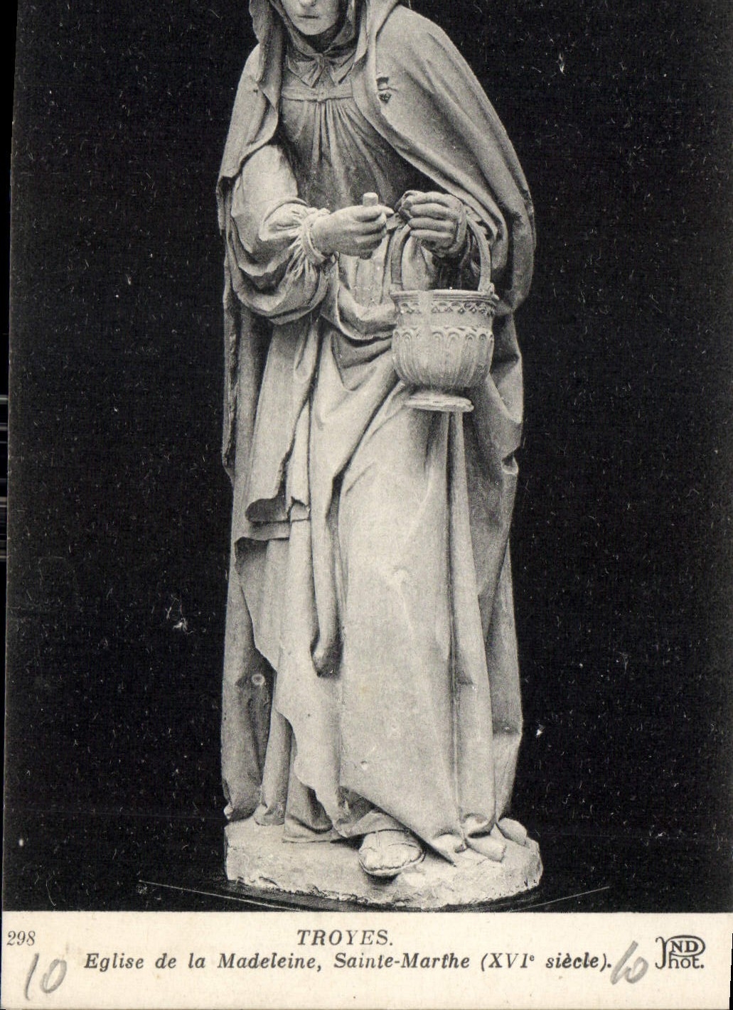 CPA Troyes Eglise de la Madeleine Sainte Marthe