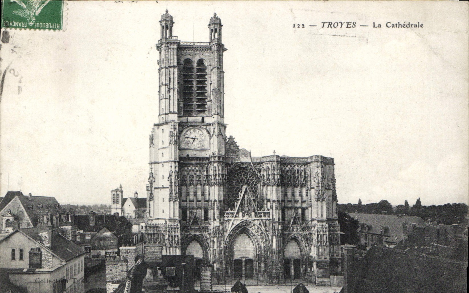 CPA Troyes La Cathedrale 