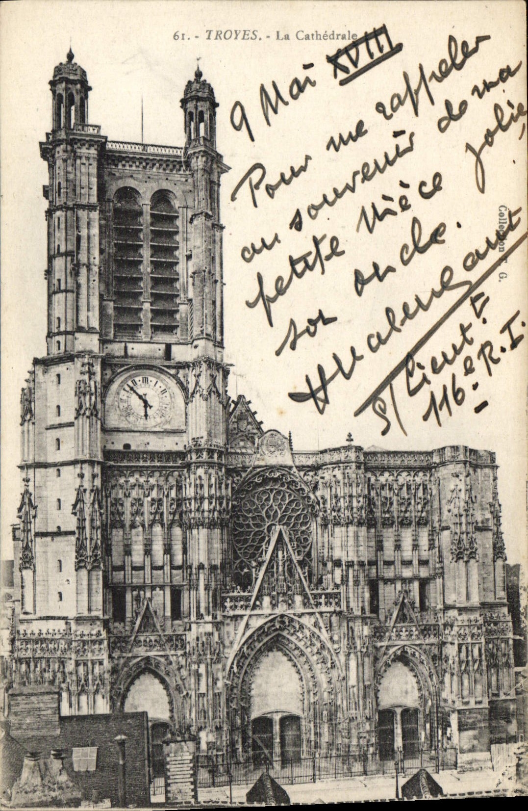 CPA Troyes La Cathedrale 