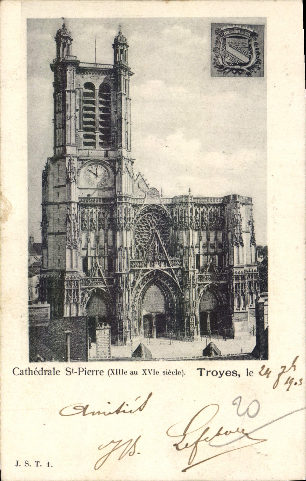 CPA Cathedrale St Pierre Troyes 