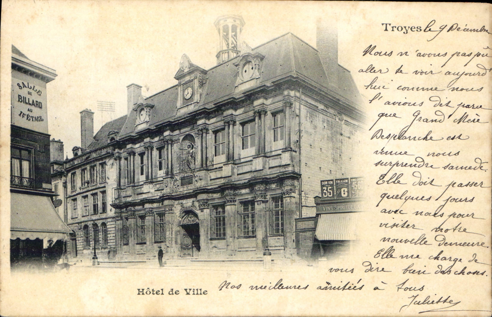 CPA Troyes Hotel de Ville 