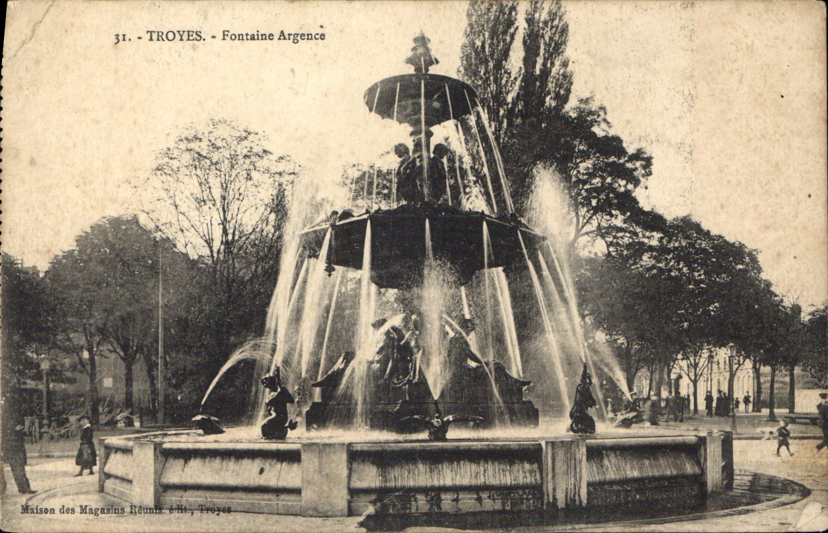 CPA Troyes Fontaine Argence 