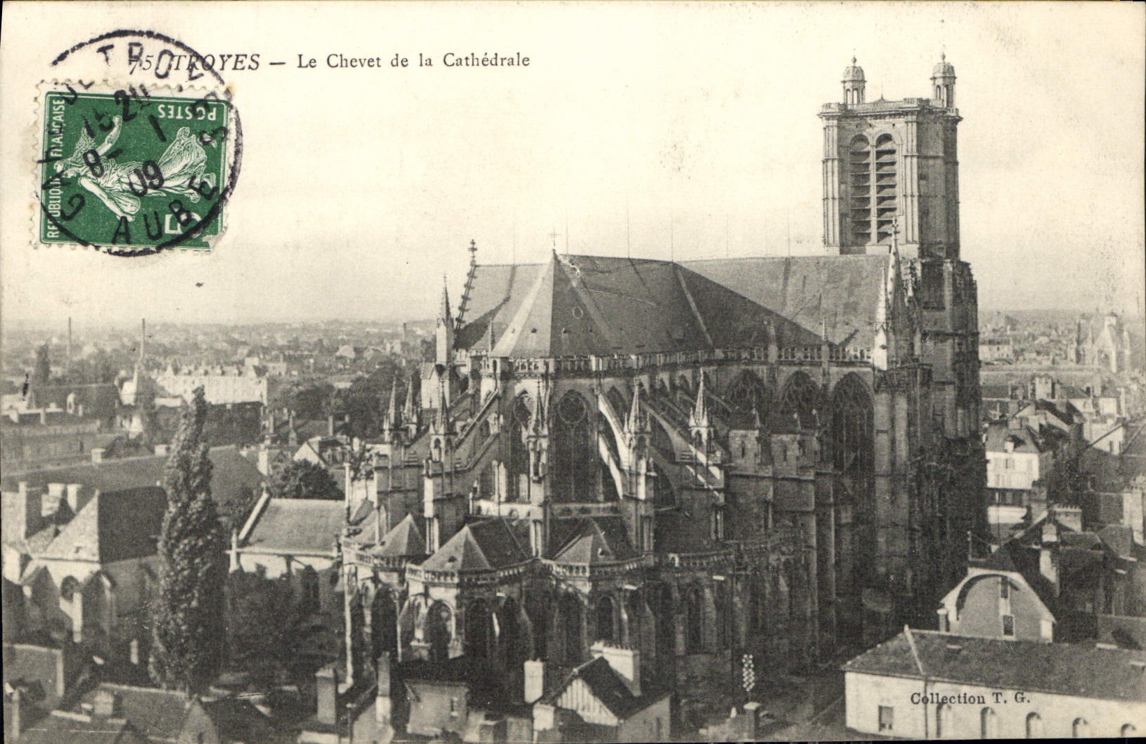 CPA Troyes Le Chevet de la Cathedrale 