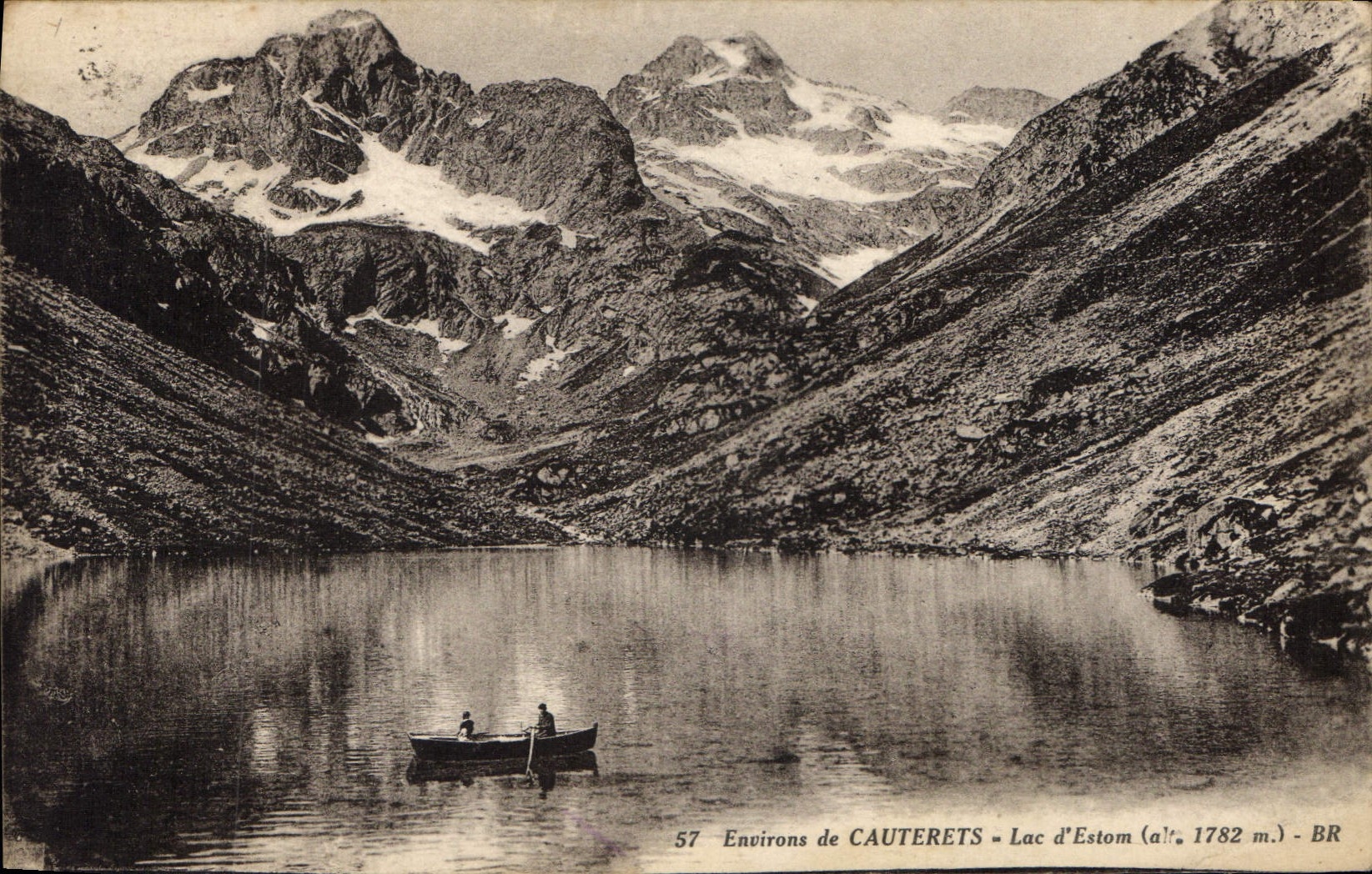 CPA Environs de Cauterets Lac d'Estom 