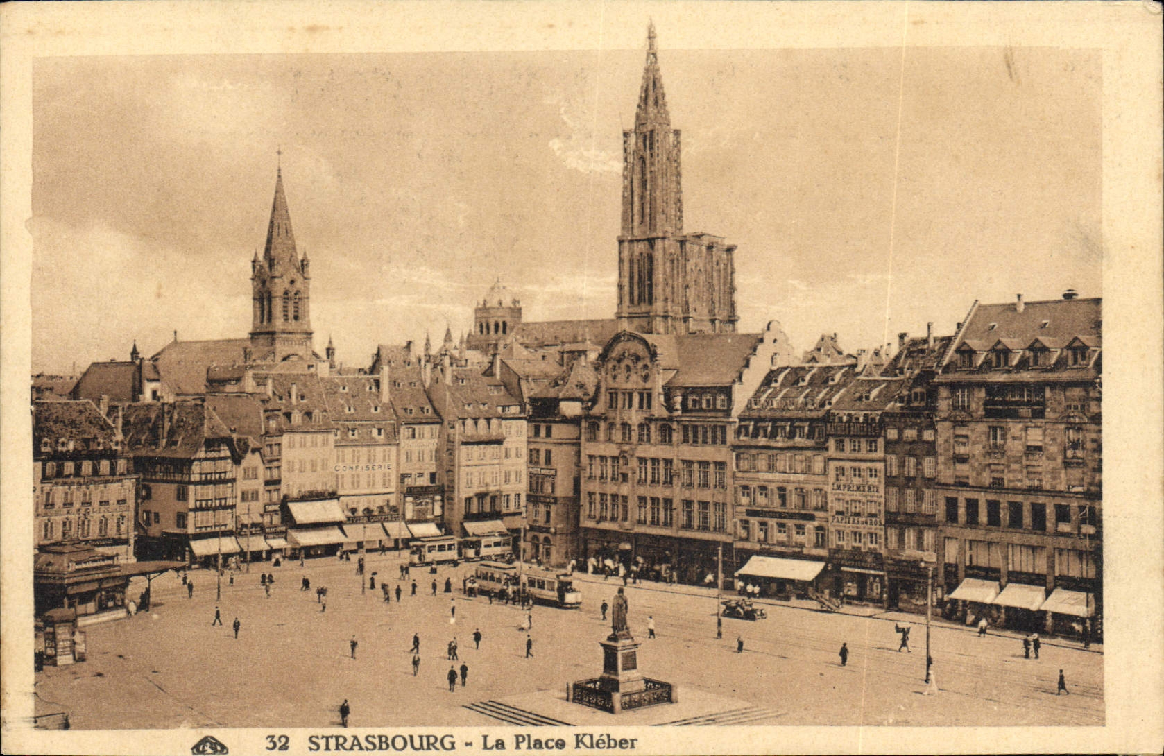 CPA Strasbourg La Place Kleber 