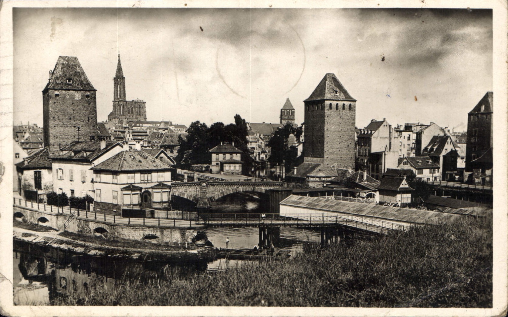 CPA Strasbourg Les Ponts Couverts 