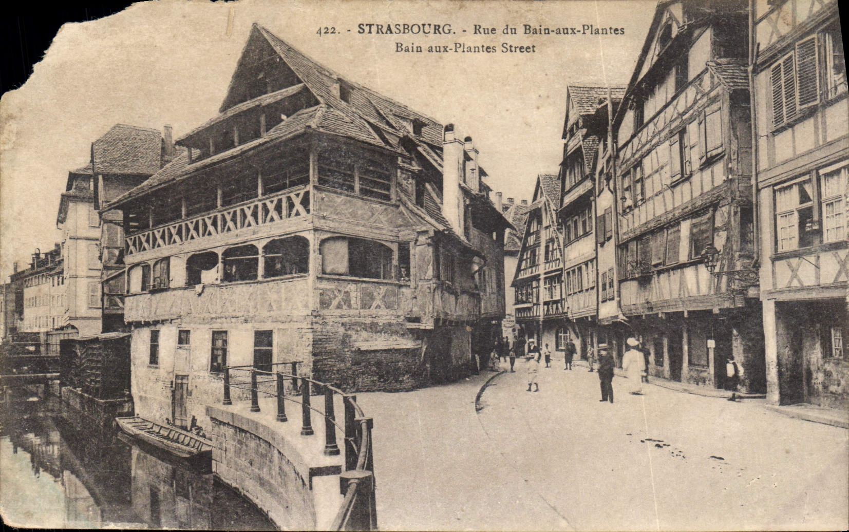 CPA Strasbourg Rue du Bain aux Plantes 