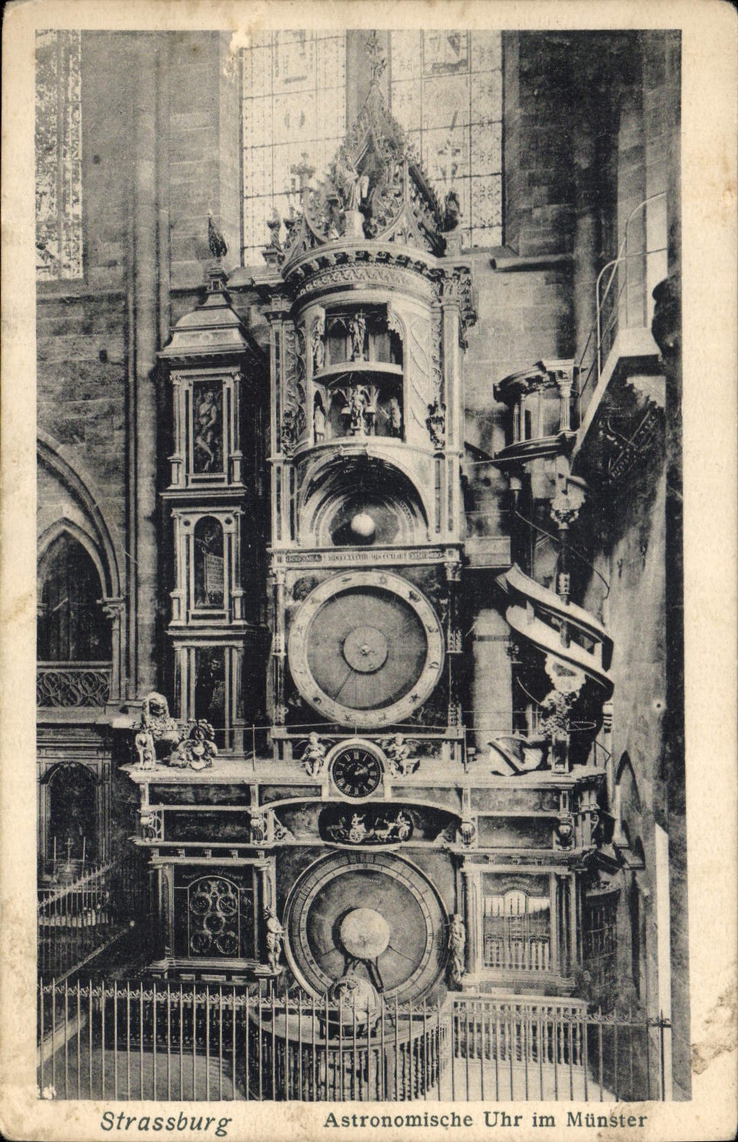 CPA Strasburg Astronomiche Urh im Munster 
