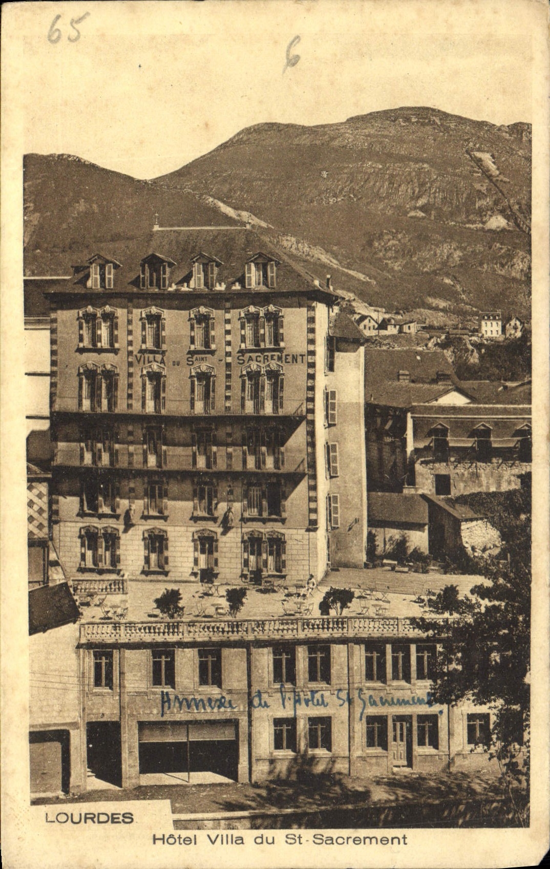 CPA Lourdes Hotel du St Sacrament 