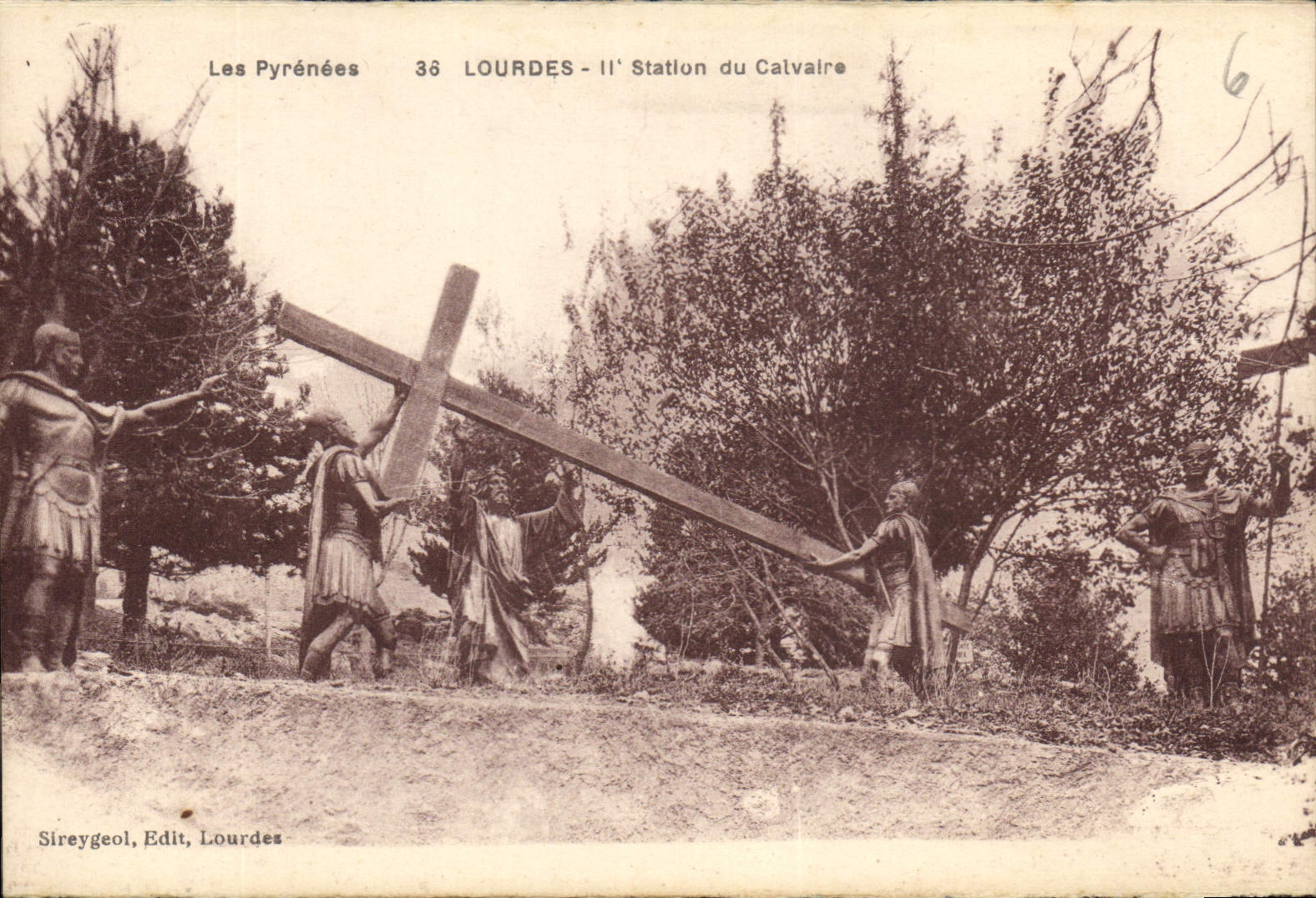 CPA Lourdes II Station du Calvaire 