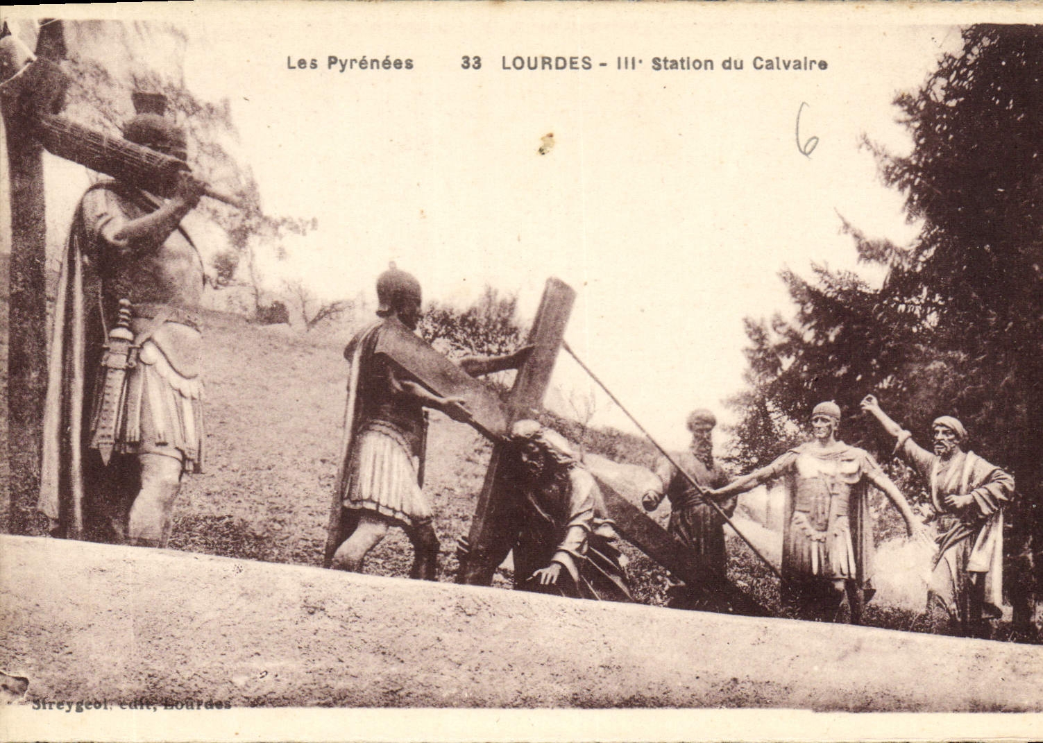 CPA Lourdes III Station du Calvaire 