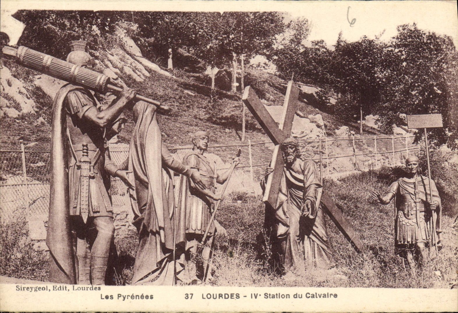 CPA Lourdes IV Station du Calvaire 