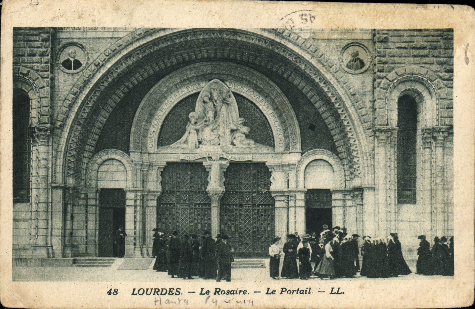 CPA Lourdes Le Rosaire Le Portail 