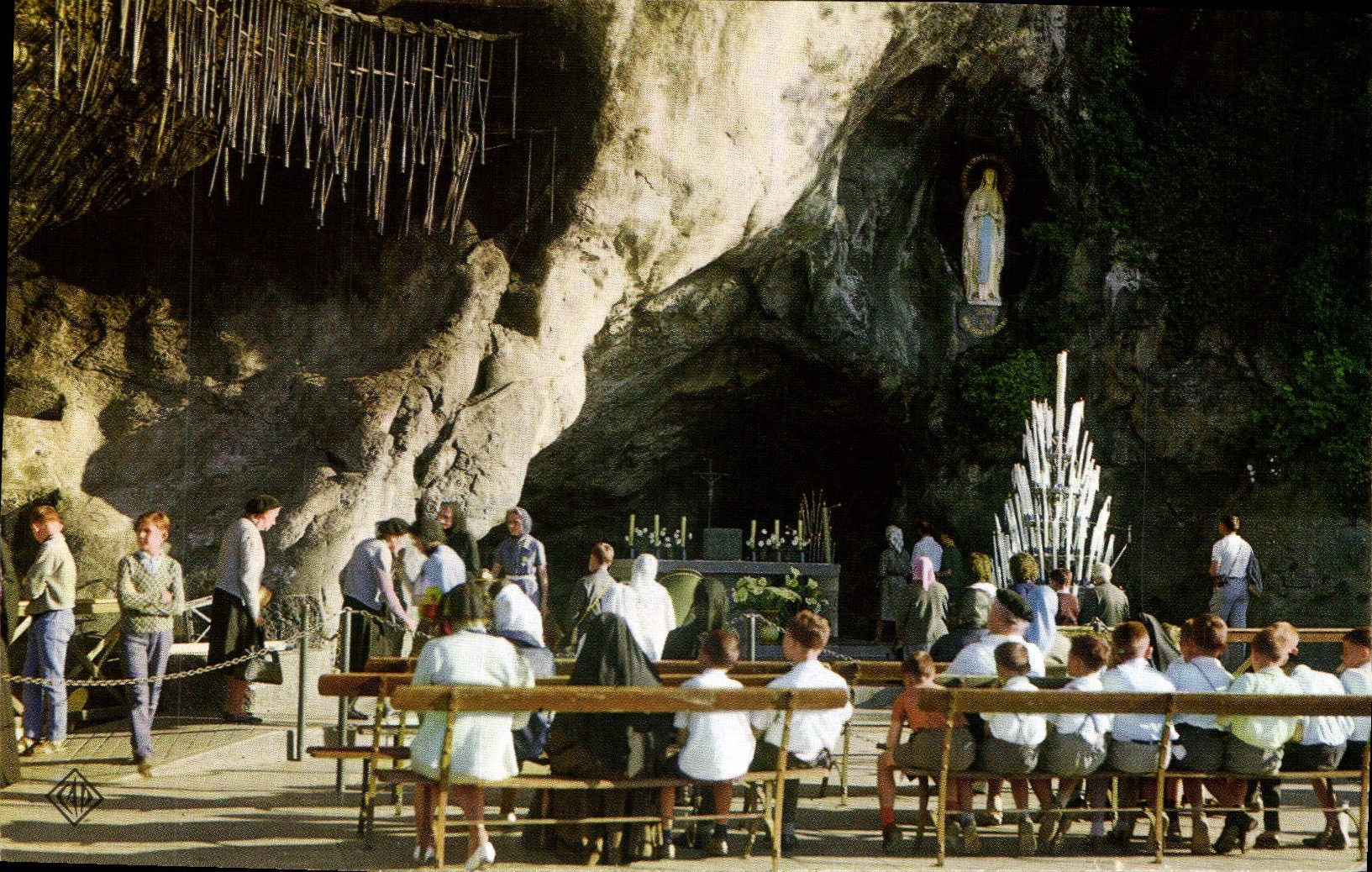 CPA Lourdes Hautes Pyrenees La Grotte 