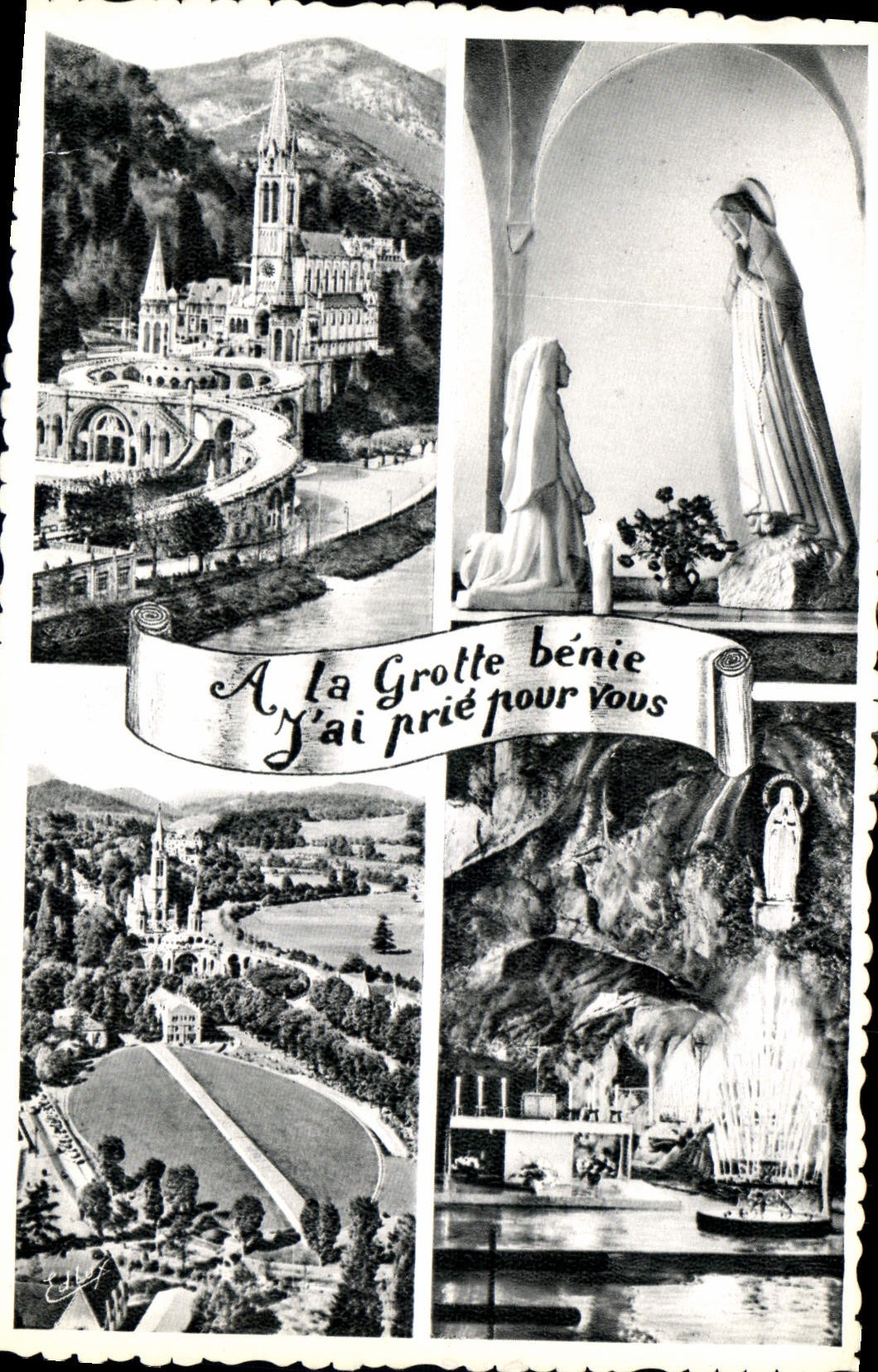 CPA Lourdes La Basilique l'Apparition 