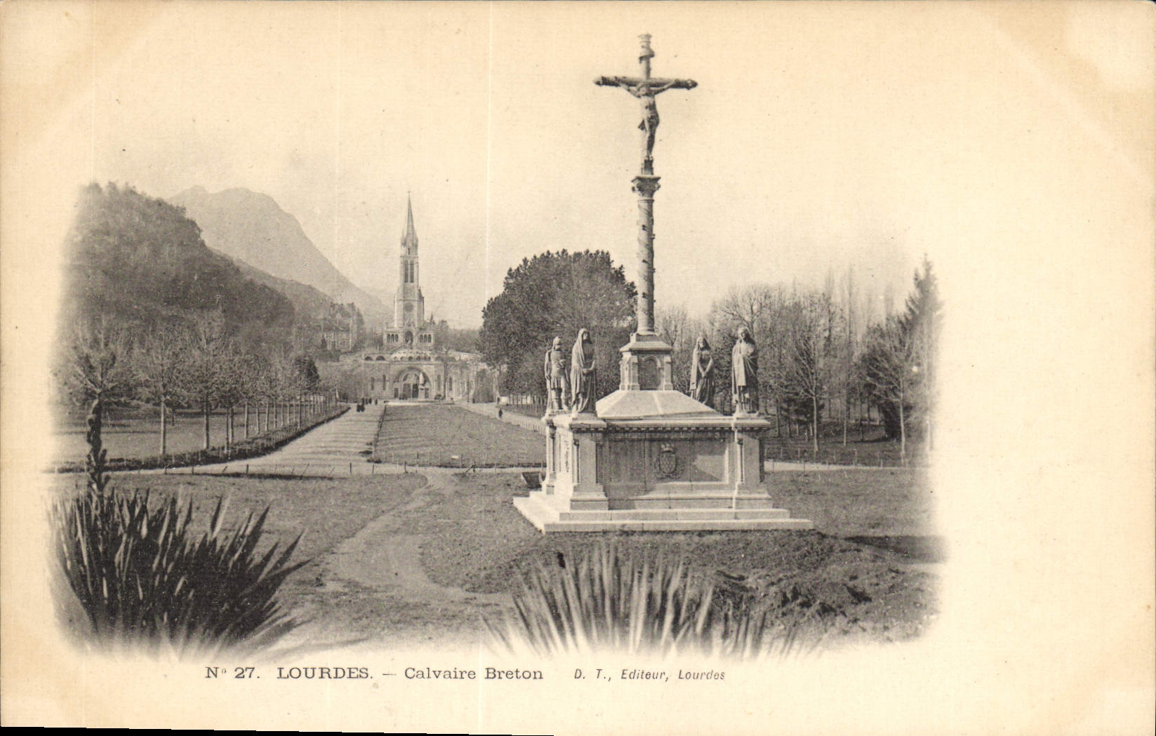 CPA Lourdes Calvaire Breton 