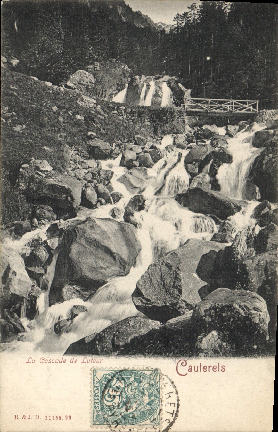 CPA Cauterets La Cascade de Lutour 