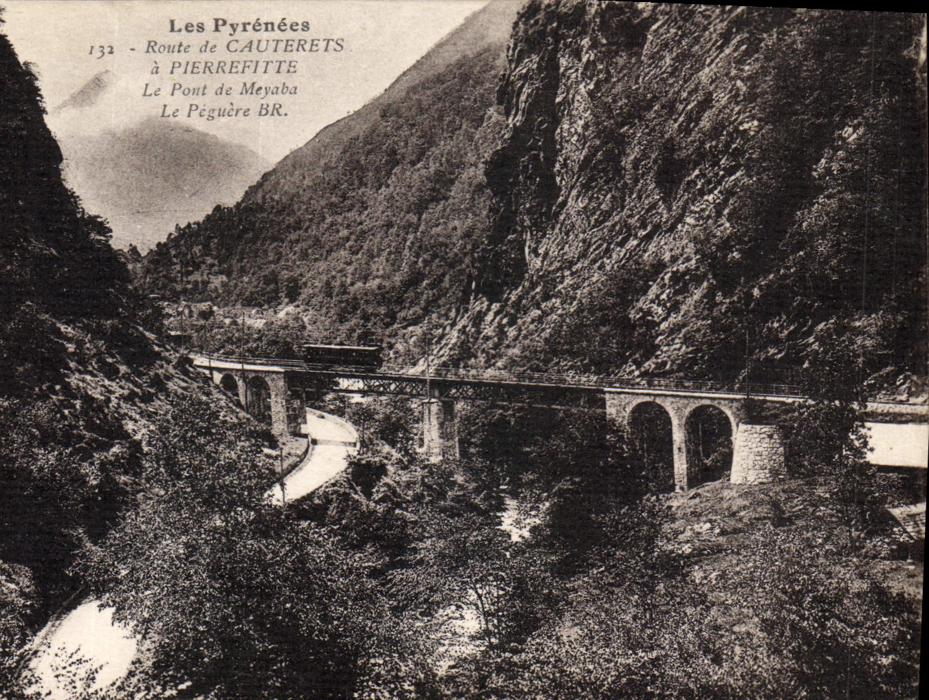 CPA Route de Cauterets a Pierrefitte Le Pont de Meyaba 