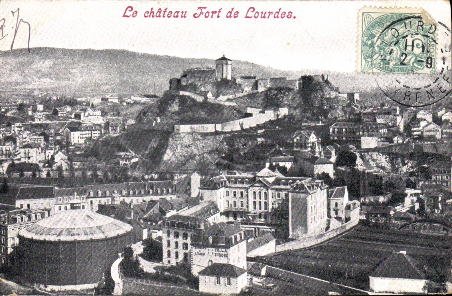 CPA Le chateau Fort de Lourdes 