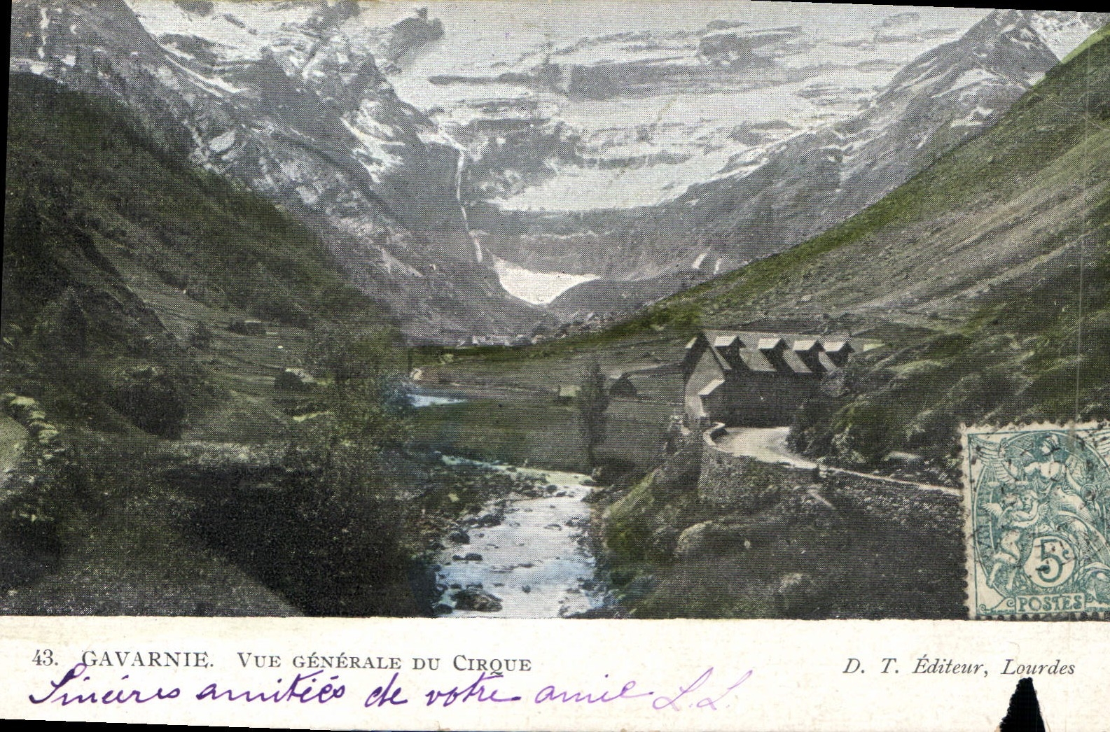 CPA Gavarnie Vue generale du Cirque 