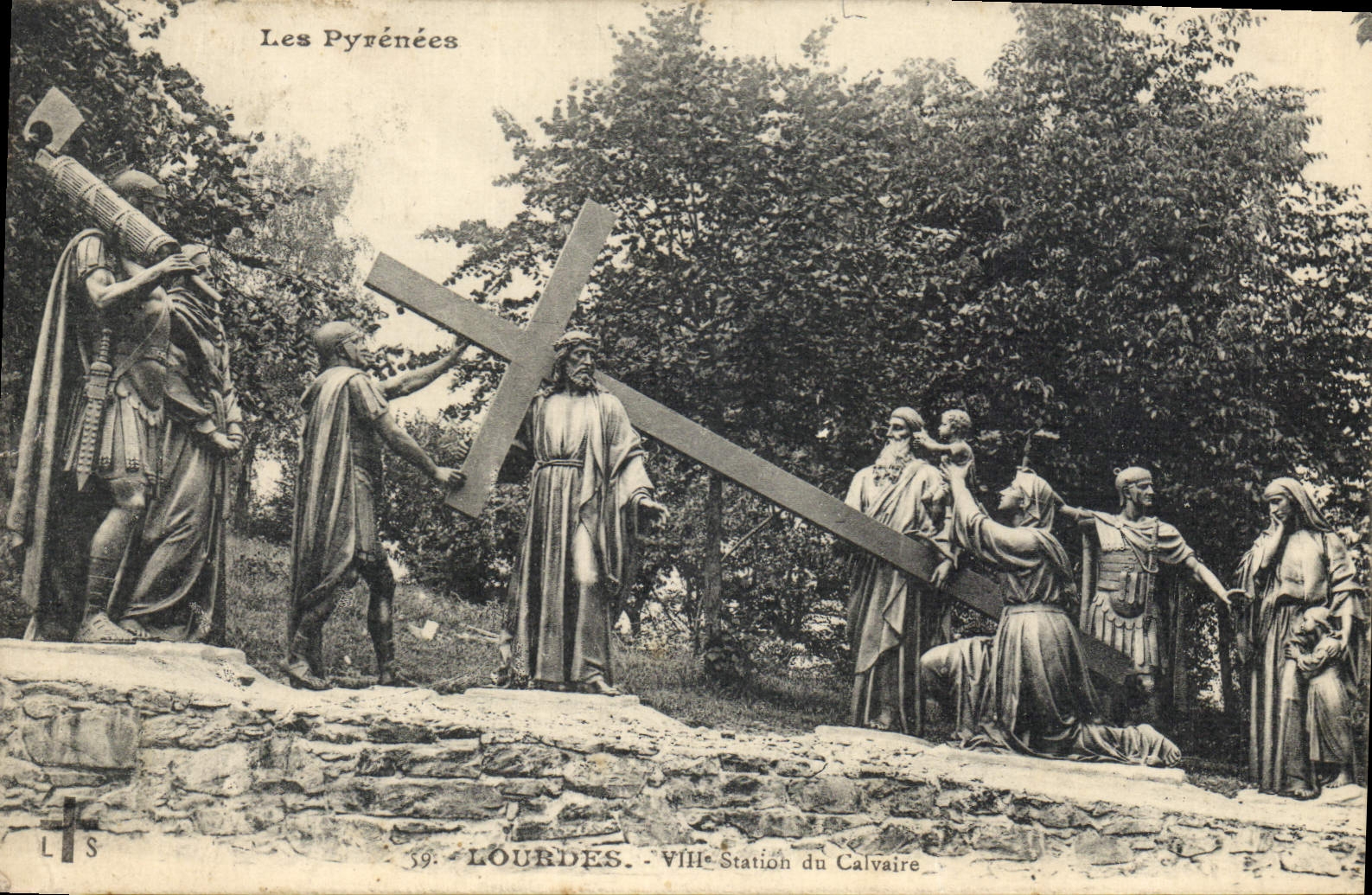 CPA Lourdes VIII Station du Calvaire 